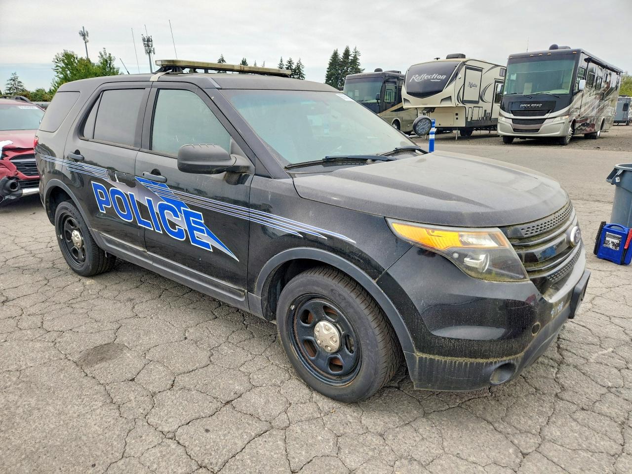 2015 Ford Explorer Police Interceptor Black vin: 1FM5K8AR2FGA70302