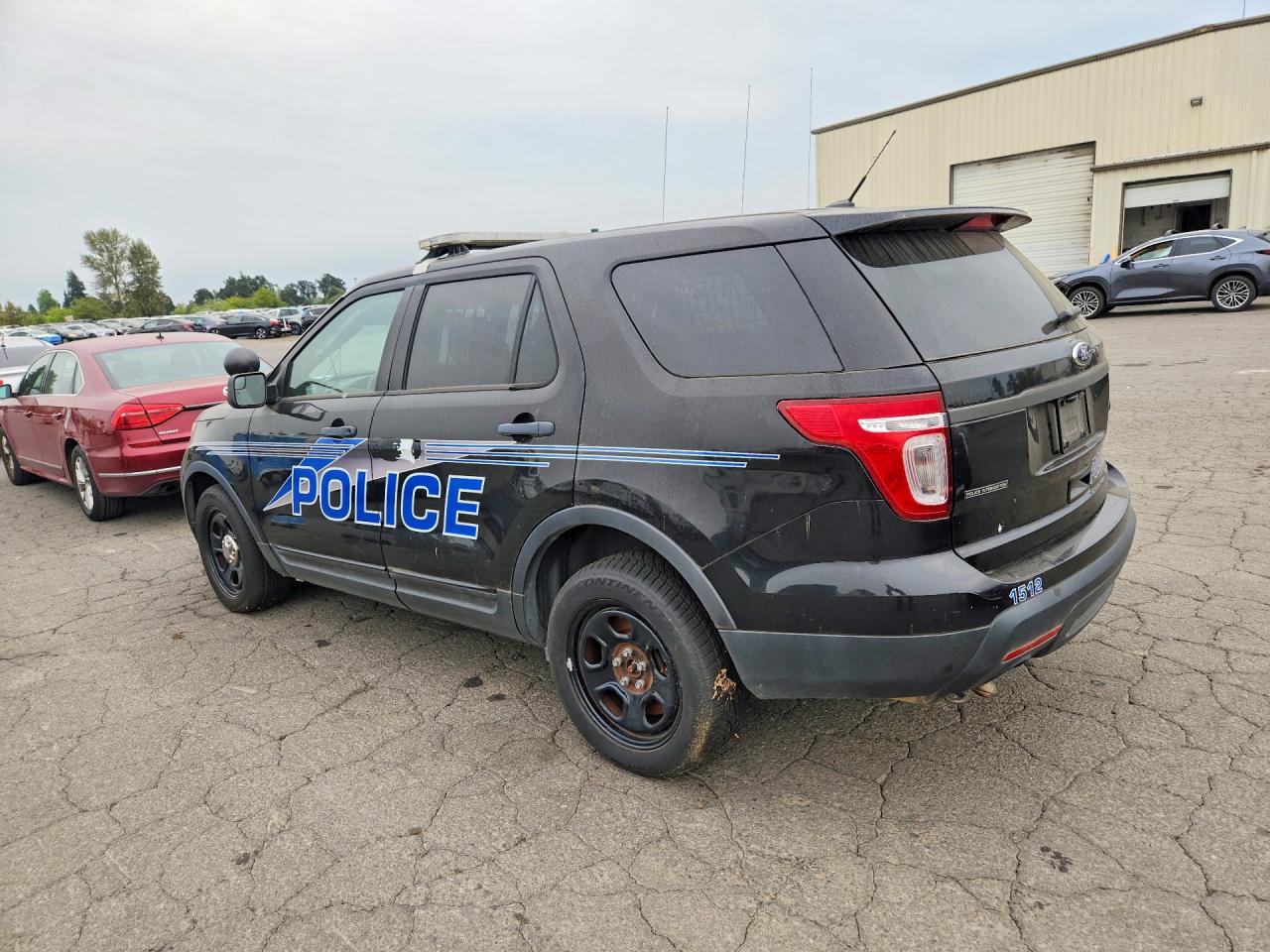 2015 Ford Explorer Police Interceptor Black vin: 1FM5K8AR2FGA70302