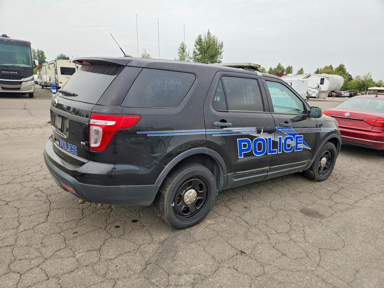 2015 Ford Explorer Police Interceptor Black vin: 1FM5K8AR2FGA70302