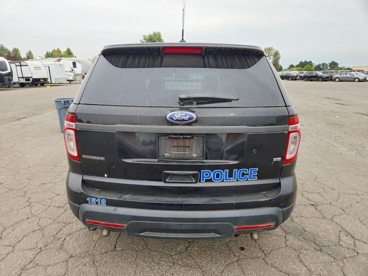 2015 Ford Explorer Police Interceptor Black vin: 1FM5K8AR2FGA70302