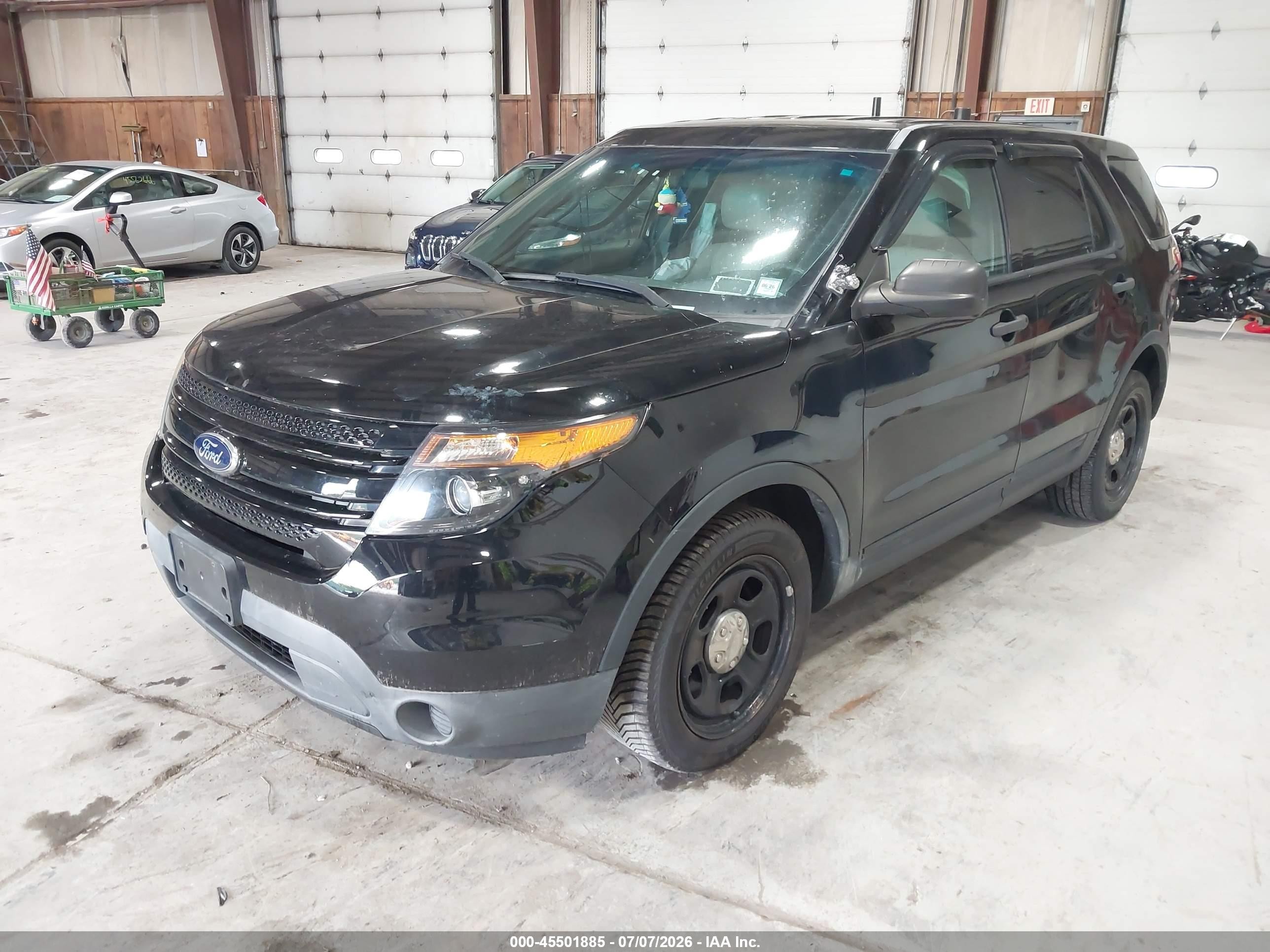 2015 Ford Utility Police Interceptor   Black vin: 1FM5K8AR2FGA89190