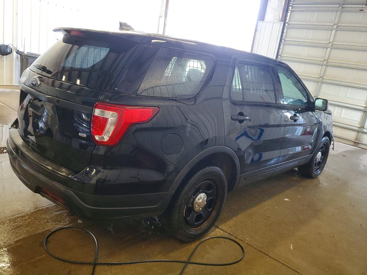 2018 Ford Explorer Police Interceptor Black vin: 1FM5K8AR2JGA27314