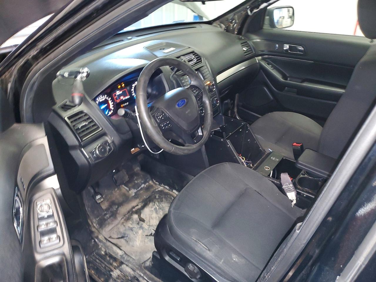 2018 Ford Explorer Police Interceptor Black vin: 1FM5K8AR2JGA27314