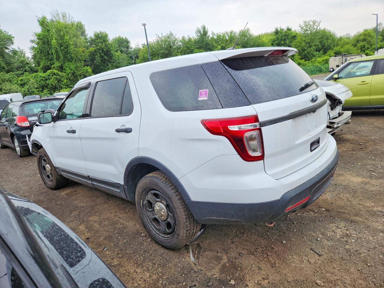 2013 Ford Explorer Police Interceptor White vin: 1FM5K8AR3DGC10970