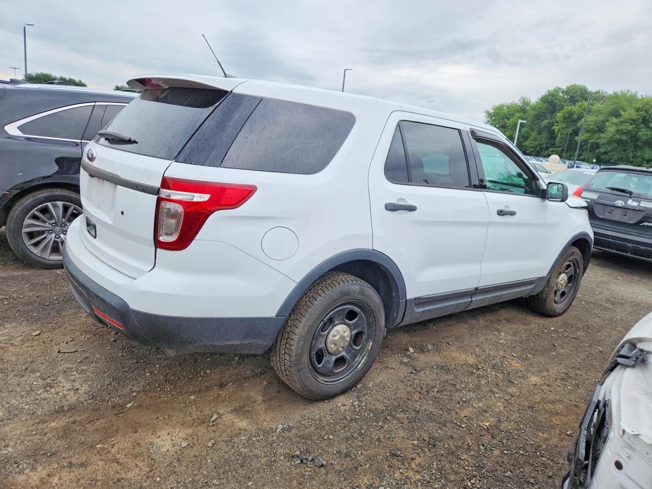 2013 Ford Explorer Police Interceptor White vin: 1FM5K8AR3DGC10970