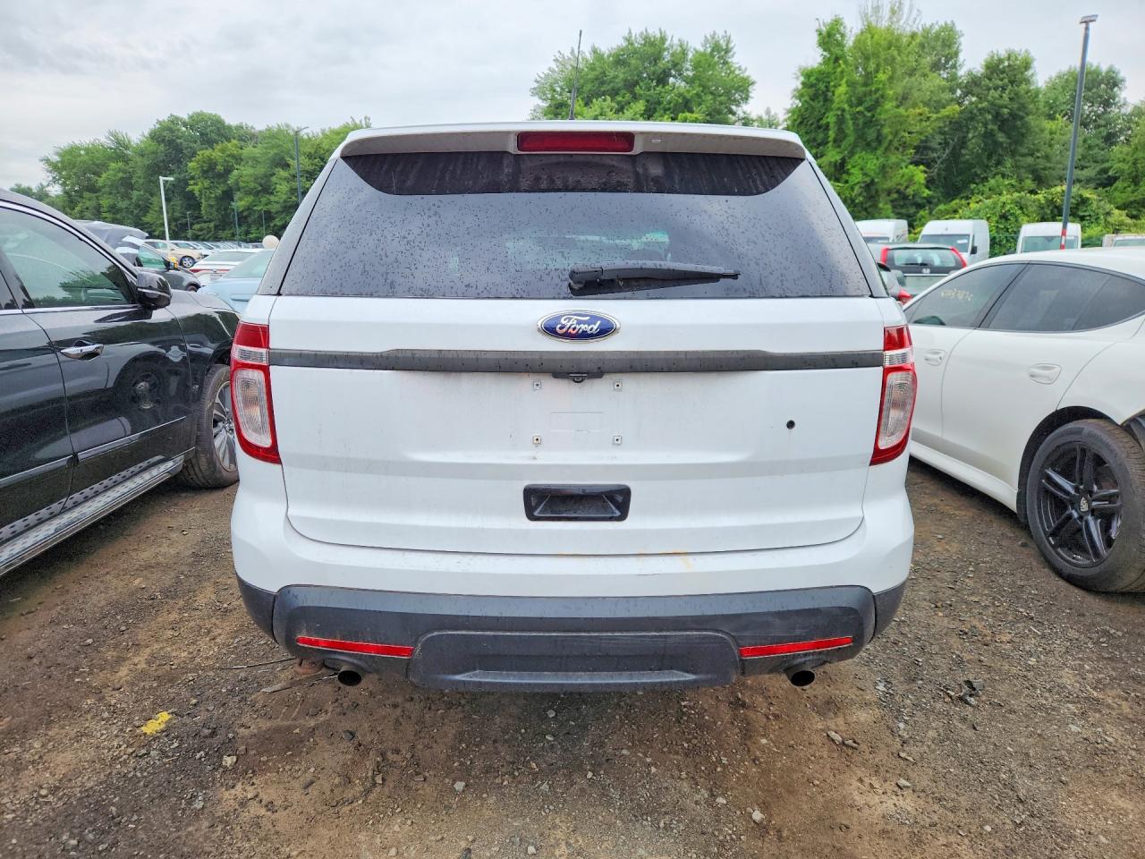 2013 Ford Explorer Police Interceptor White vin: 1FM5K8AR3DGC10970