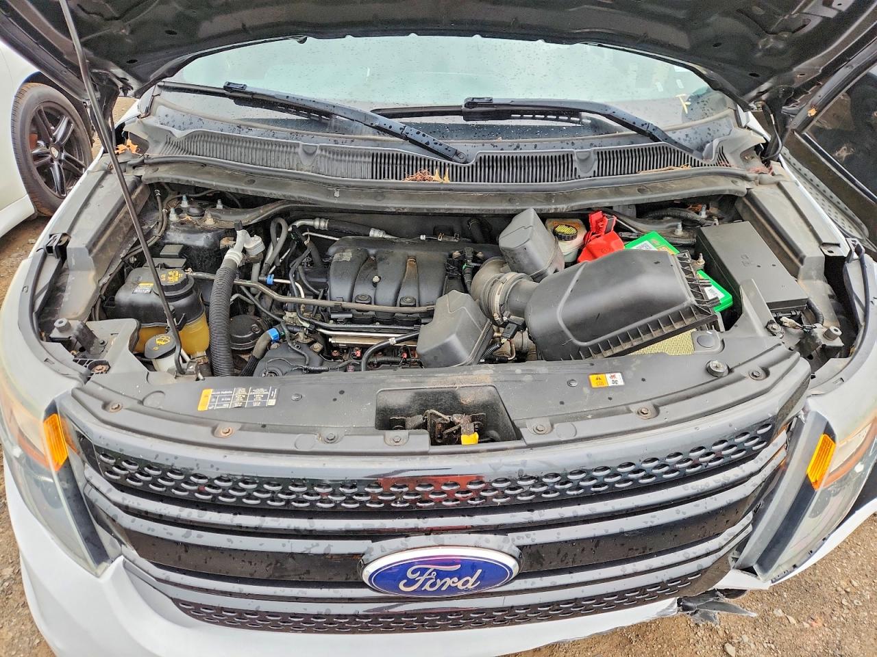 2013 Ford Explorer Police Interceptor White vin: 1FM5K8AR3DGC10970