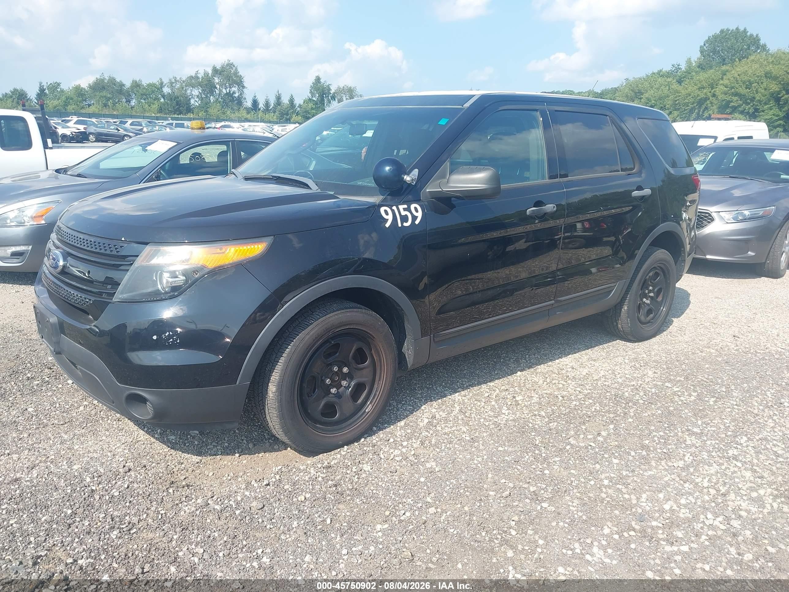 2013 Ford Utility Police Interceptor   Черный vin: 1FM5K8AR3DGC87077