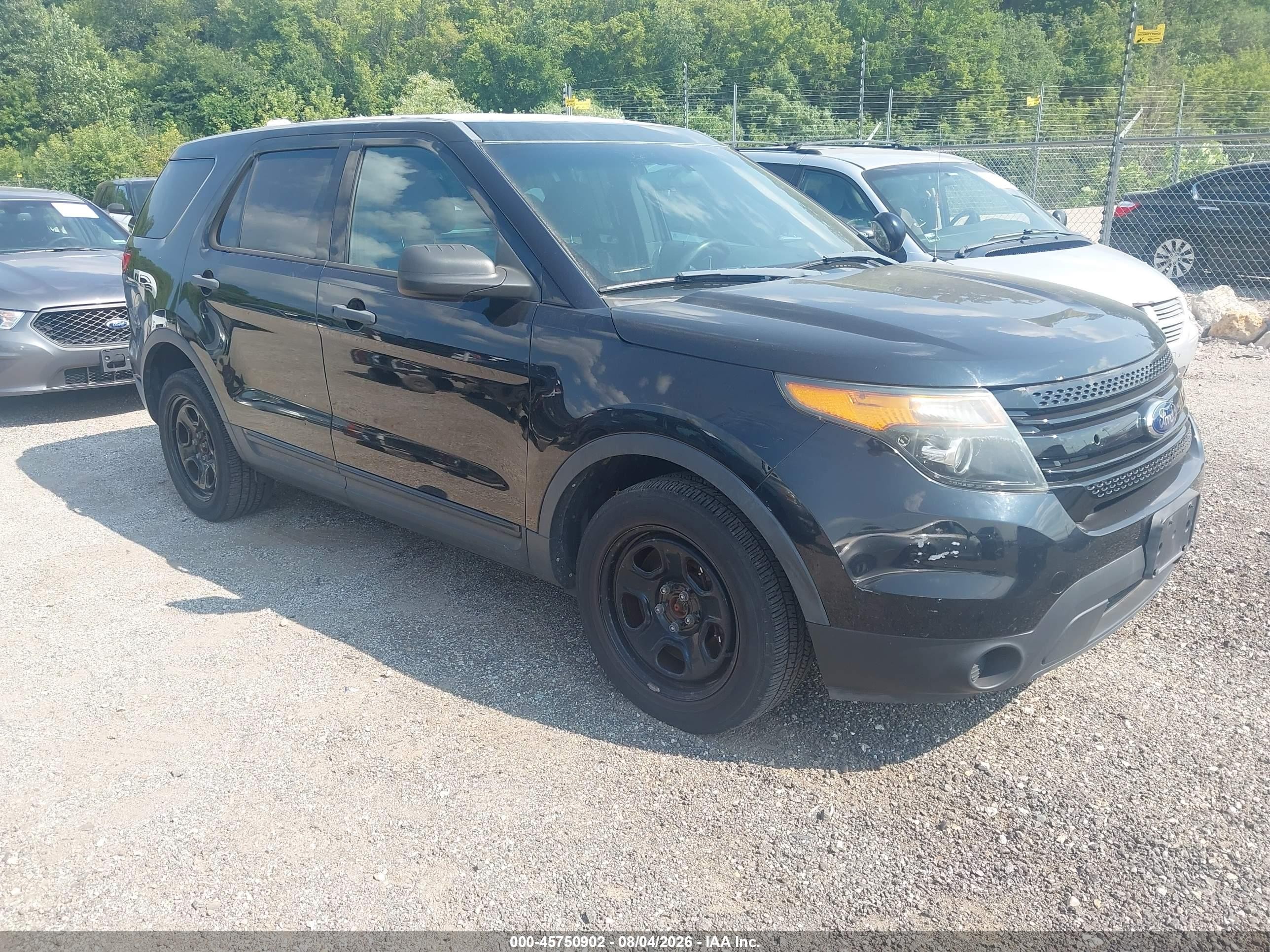 2013 Ford Utility Police Interceptor   Черный vin: 1FM5K8AR3DGC87077