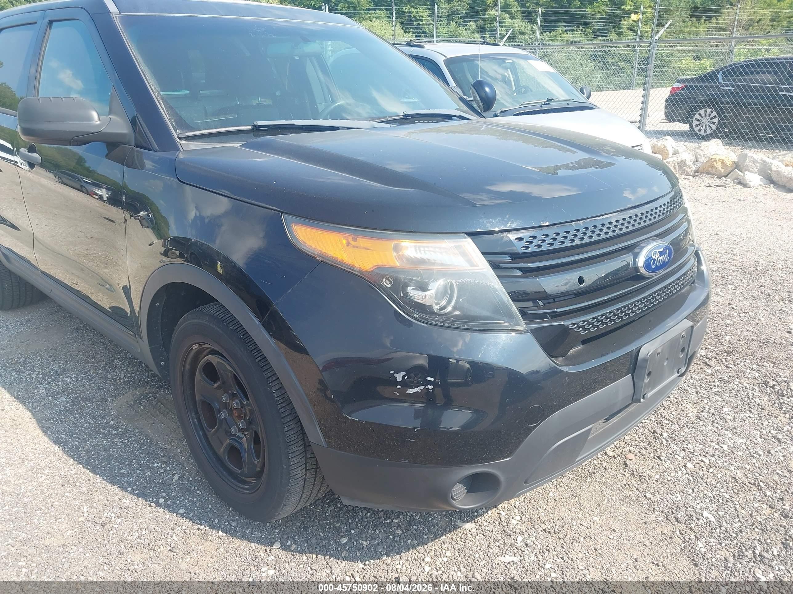 2013 Ford Utility Police Interceptor   Черный vin: 1FM5K8AR3DGC87077
