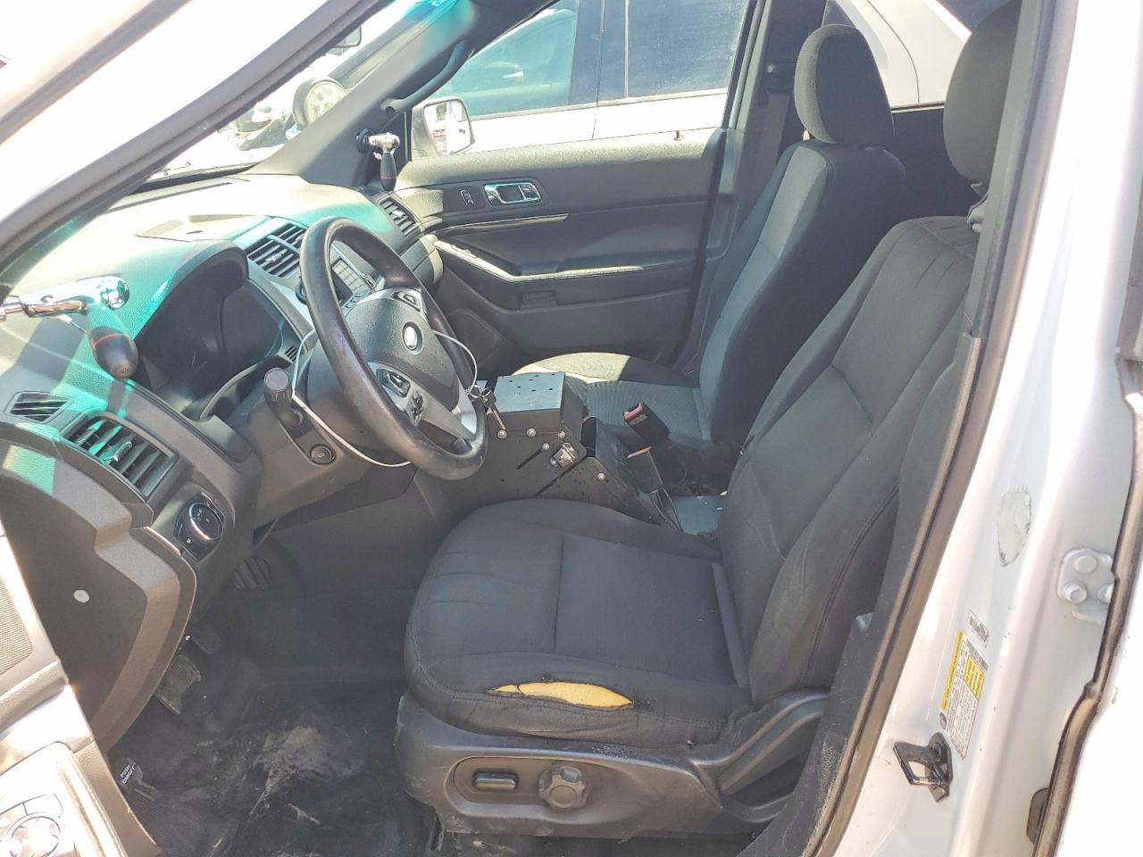 2014 Ford Explorer Police Interceptor White vin: 1FM5K8AR3EGA75913