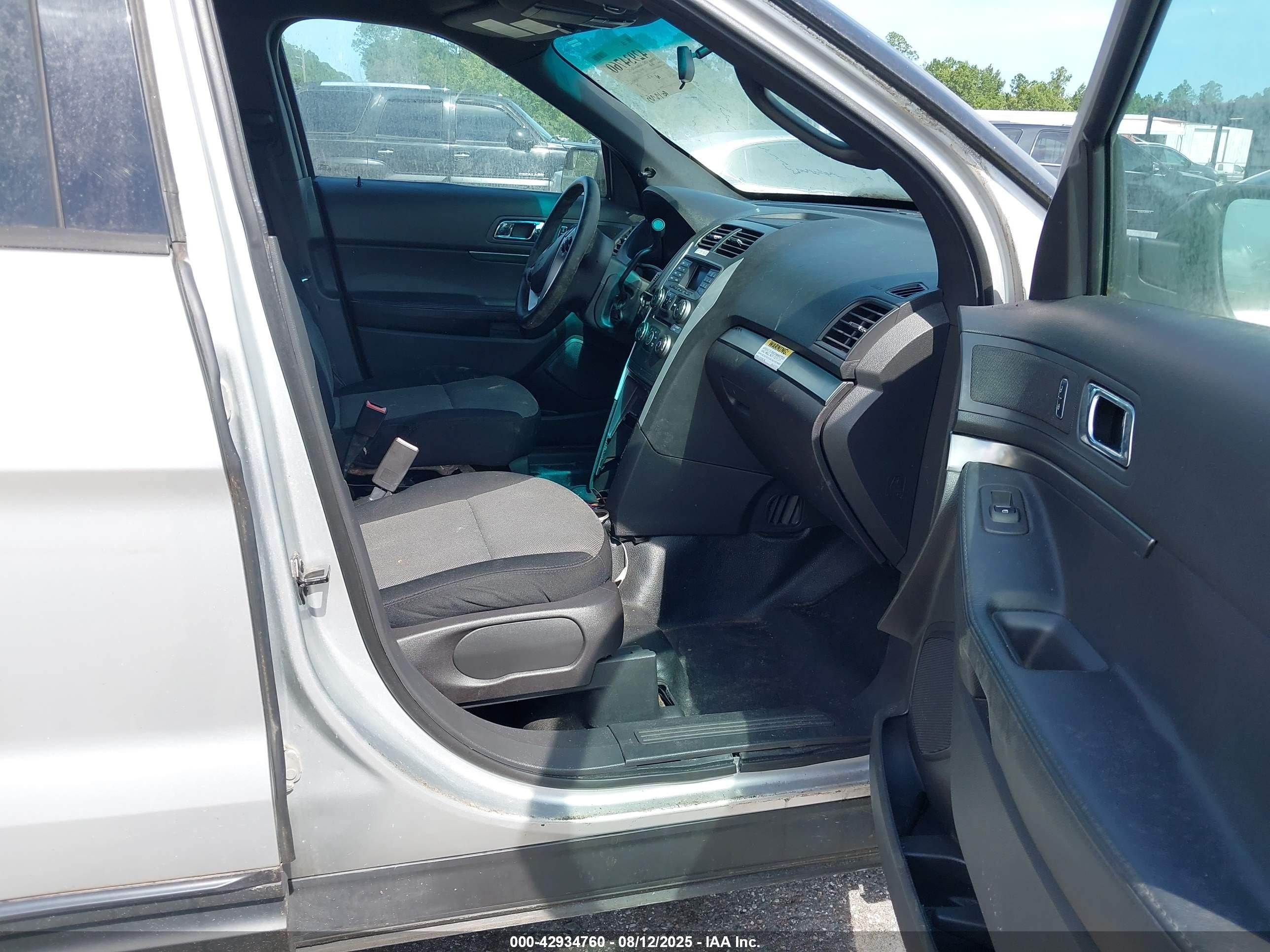 2014 Ford Police Interceptor   Silver vin: 1FM5K8AR3EGA92873