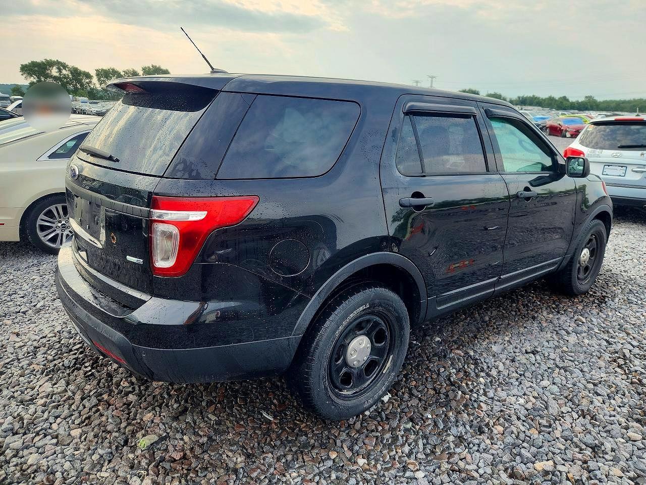 2015 Ford Explorer Police Interceptor Black vin: 1FM5K8AR3FGA35221