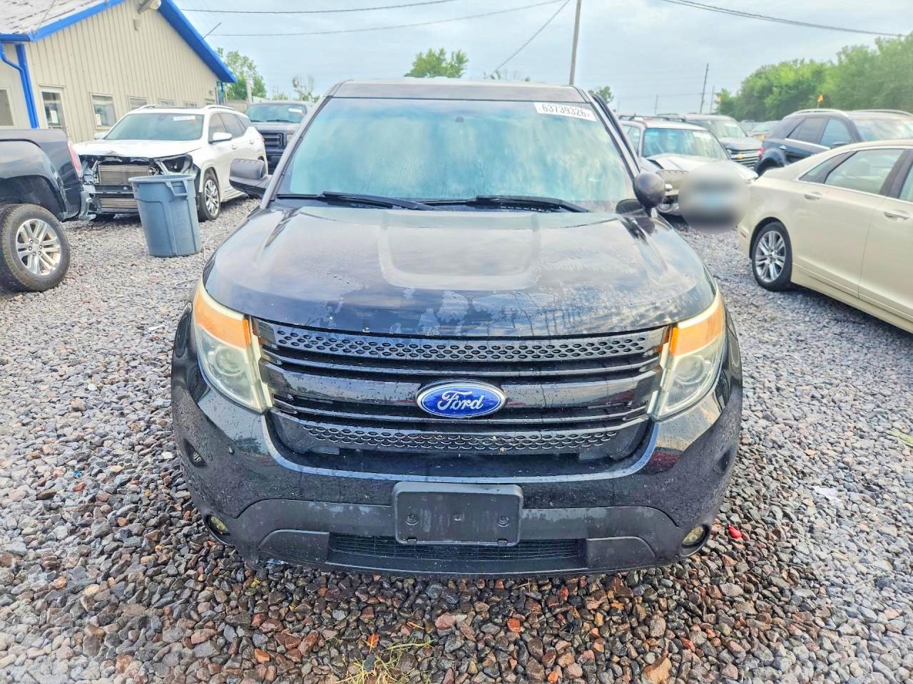 2015 Ford Explorer Police Interceptor Black vin: 1FM5K8AR3FGA35221