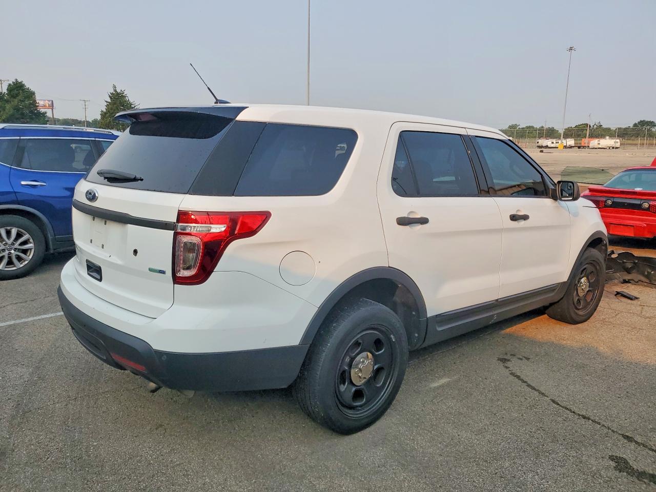 2013 Ford Explorer Police Interceptor White vin: 1FM5K8AR4DGA56172