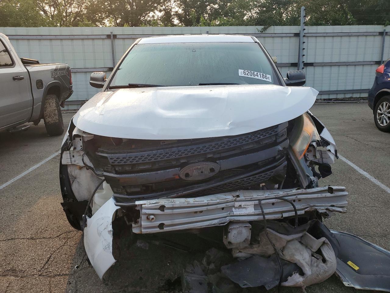 2013 Ford Explorer Police Interceptor White vin: 1FM5K8AR4DGA56172