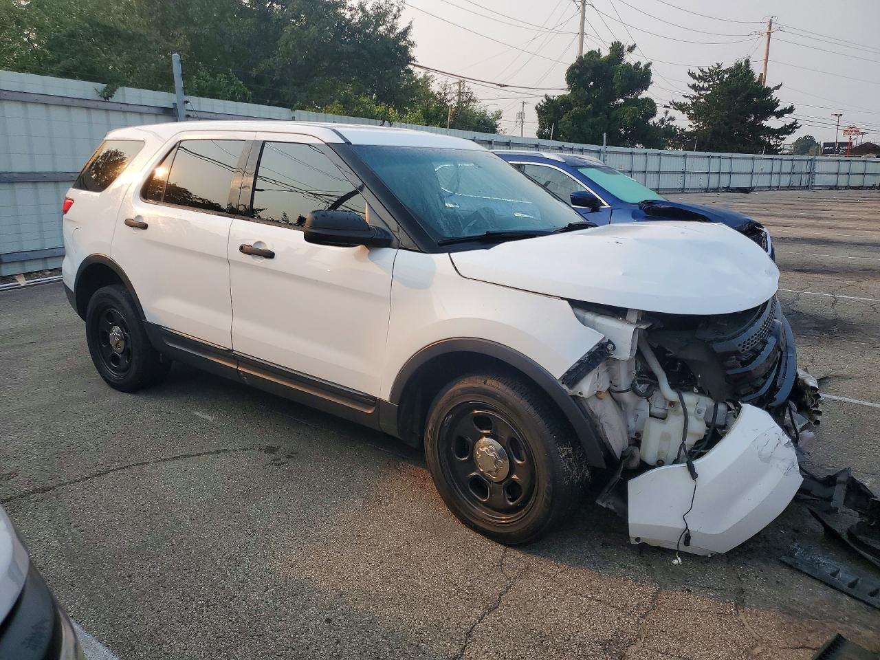 2013 Ford Explorer Police Interceptor White vin: 1FM5K8AR4DGA56172