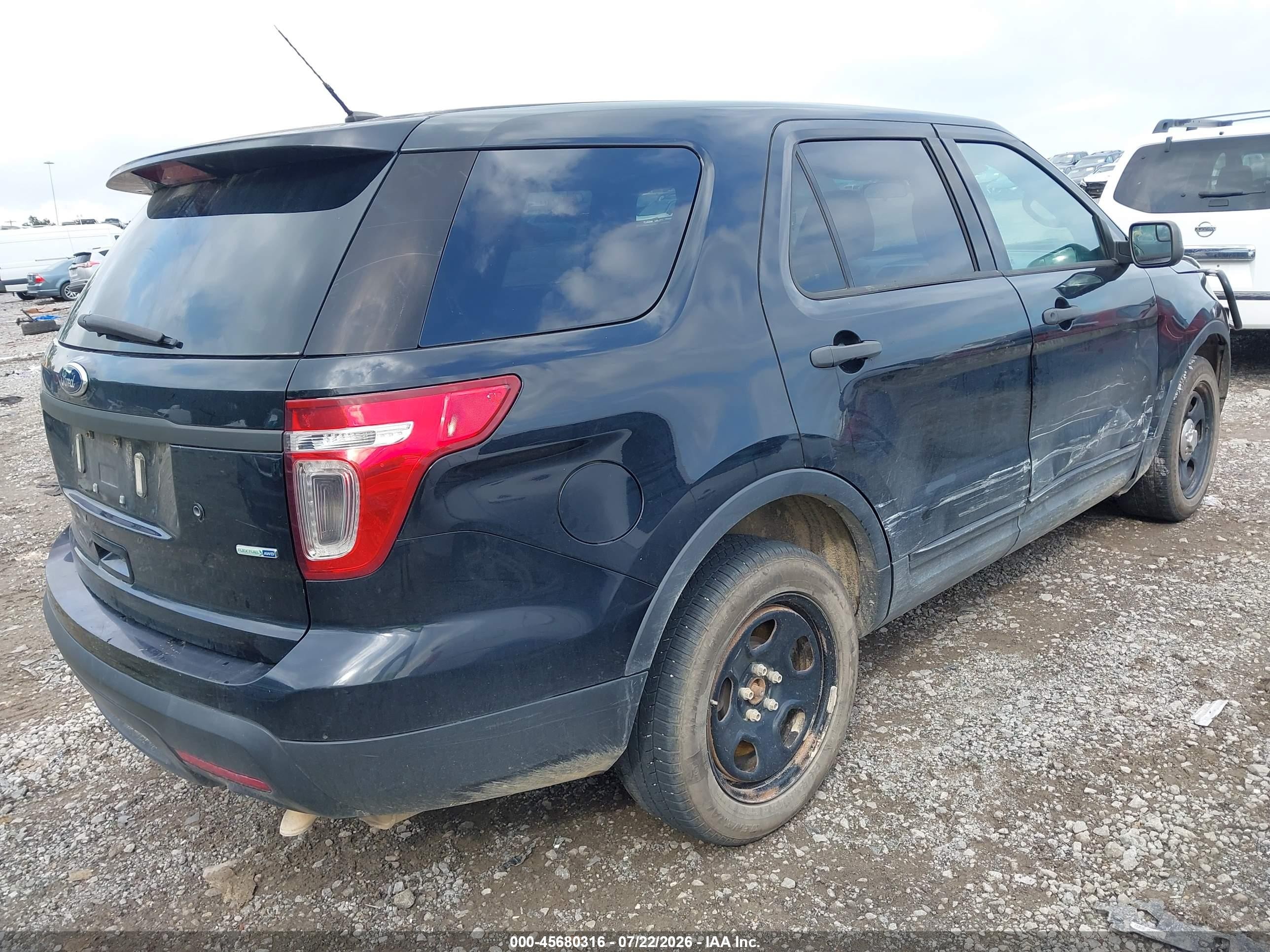 2014 Ford Utility Police Interceptor   Black vin: 1FM5K8AR4EGA44931