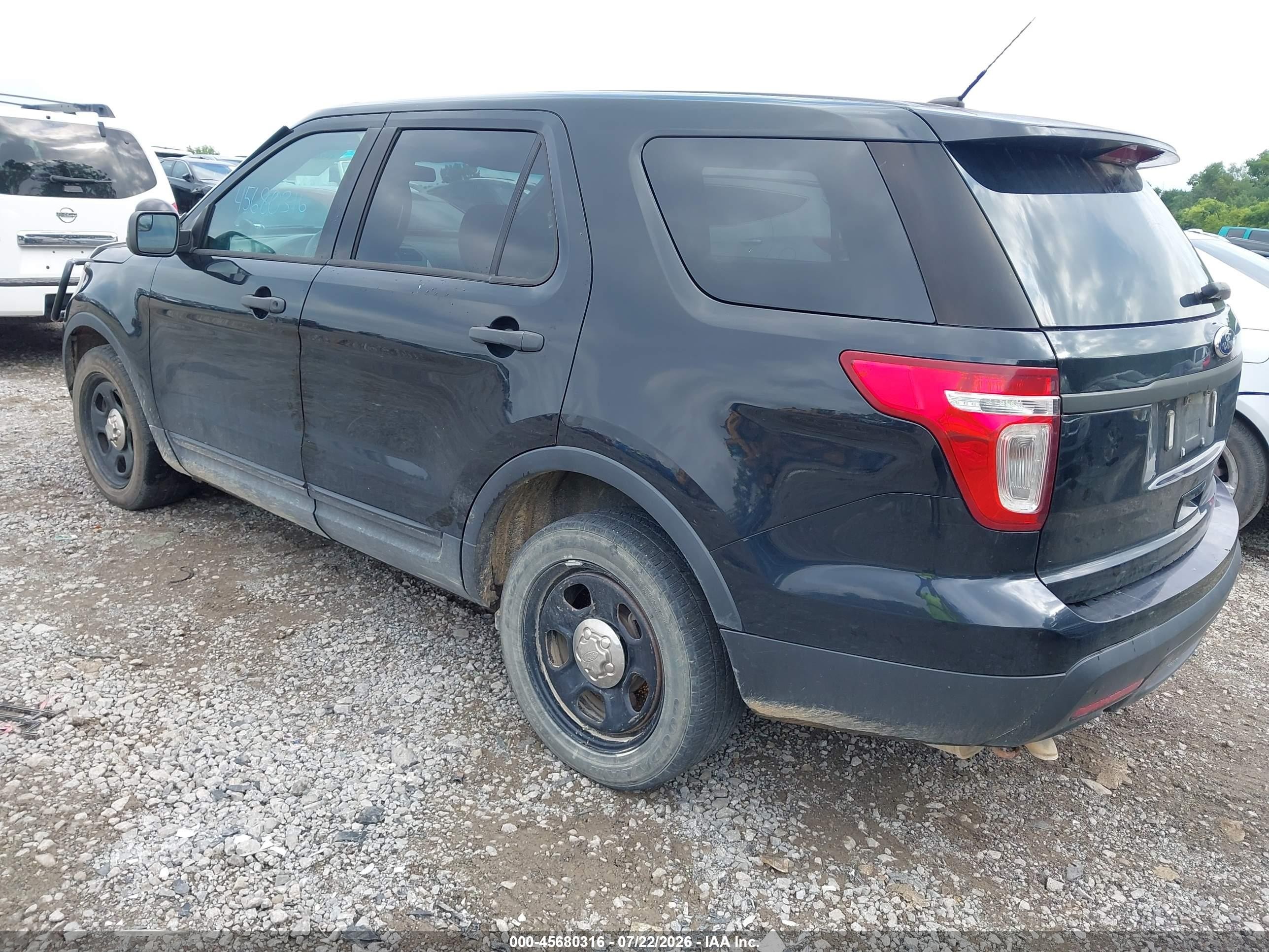 2014 Ford Utility Police Interceptor   Black vin: 1FM5K8AR4EGA44931