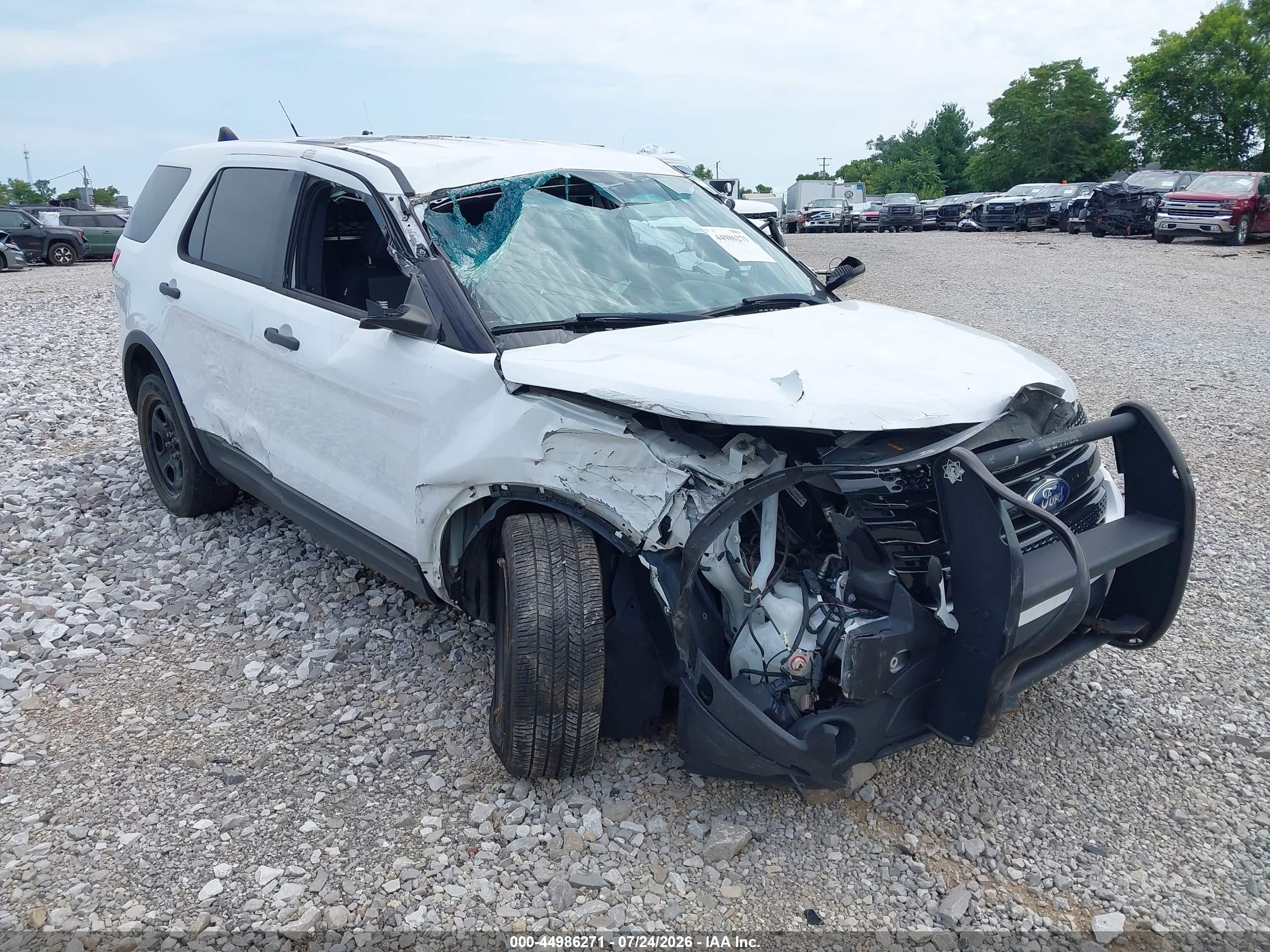 2014 Ford Utility Police Interceptor   White vin: 1FM5K8AR4EGB85708