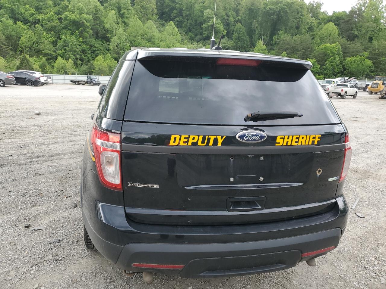 2015 Ford Explorer Police Interceptor Black vin: 1FM5K8AR4FGA88252