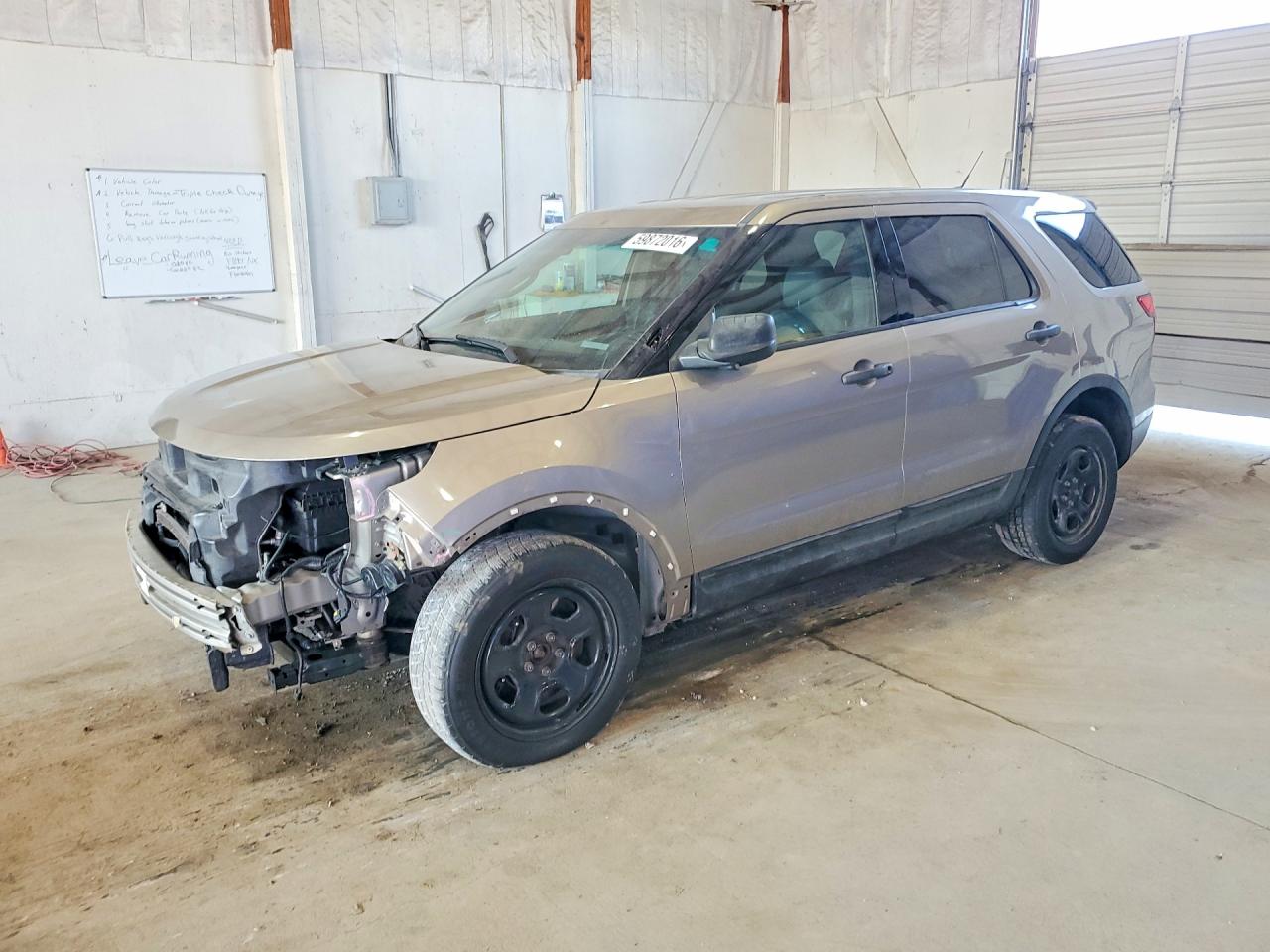 2015 Ford Explorer Police Interceptor Brown vin: 1FM5K8AR4FGC13959