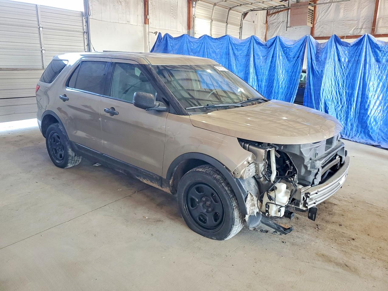 2015 Ford Explorer Police Interceptor Brown vin: 1FM5K8AR4FGC13959