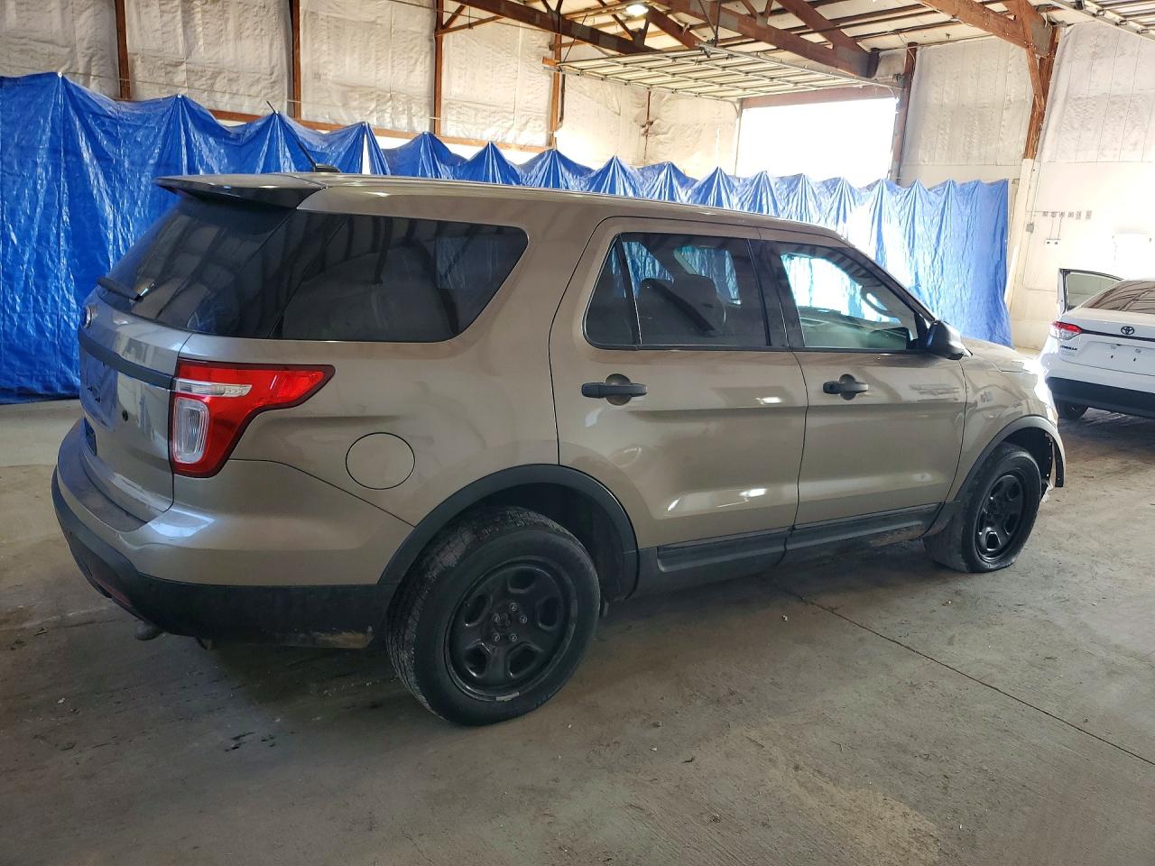 2015 Ford Explorer Police Interceptor Brown vin: 1FM5K8AR4FGC13959