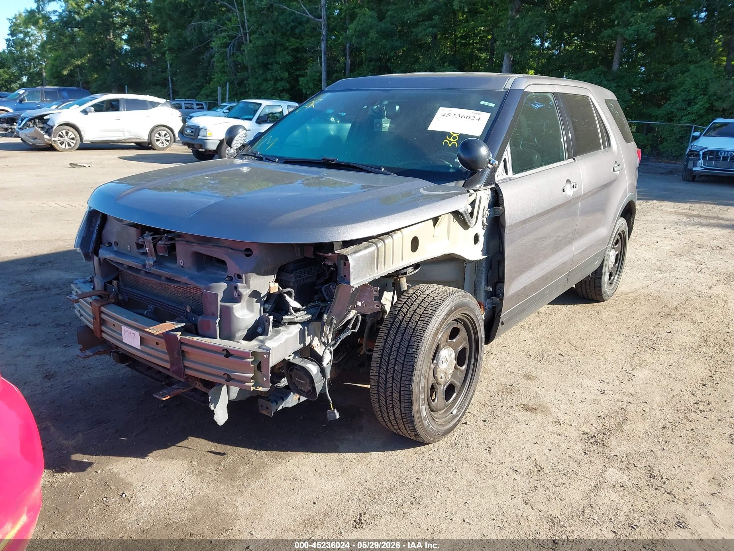 2017 Ford Utility Police Interceptor   Серый vin: 1FM5K8AR4HGC41330