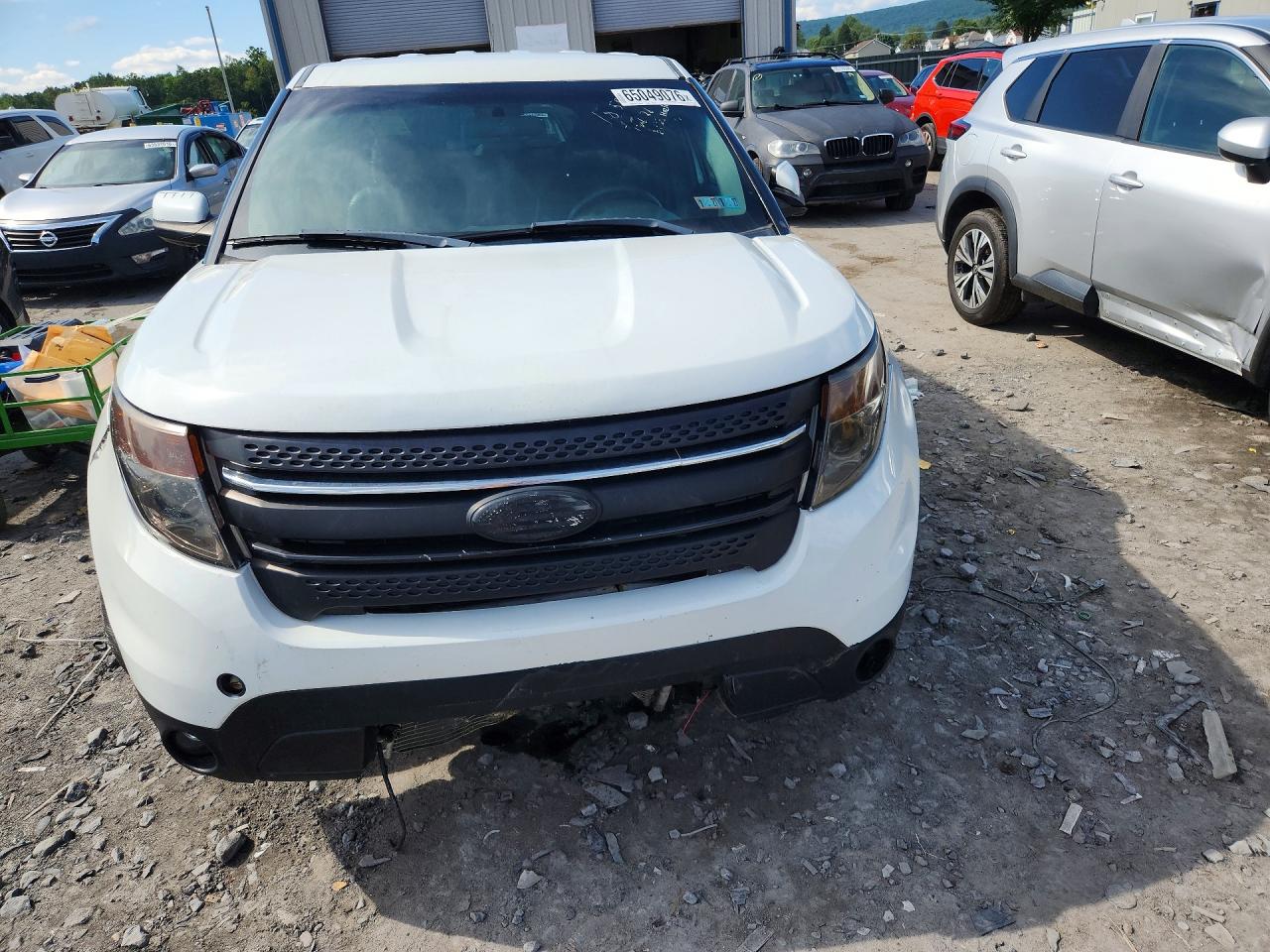 2013 Ford Explorer Police Interceptor Белый vin: 1FM5K8AR5DGA51482