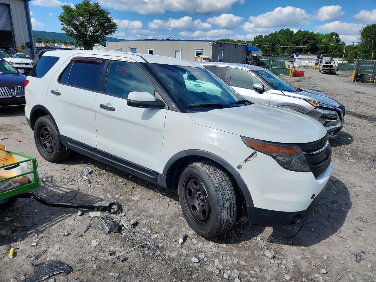 2013 Ford Explorer Police Interceptor Белый vin: 1FM5K8AR5DGA51482
