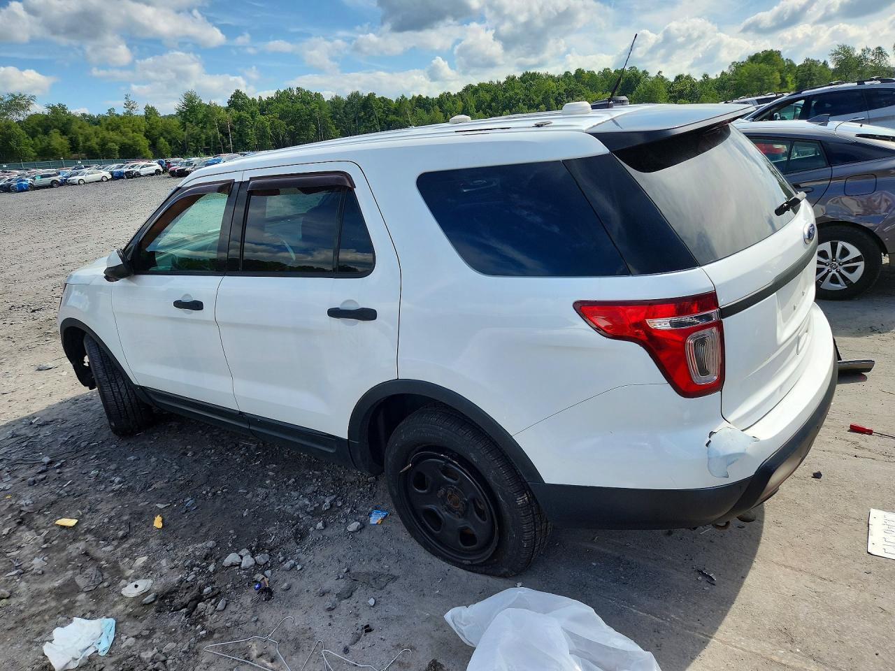 2013 Ford Explorer Police Interceptor Белый vin: 1FM5K8AR5DGA51482