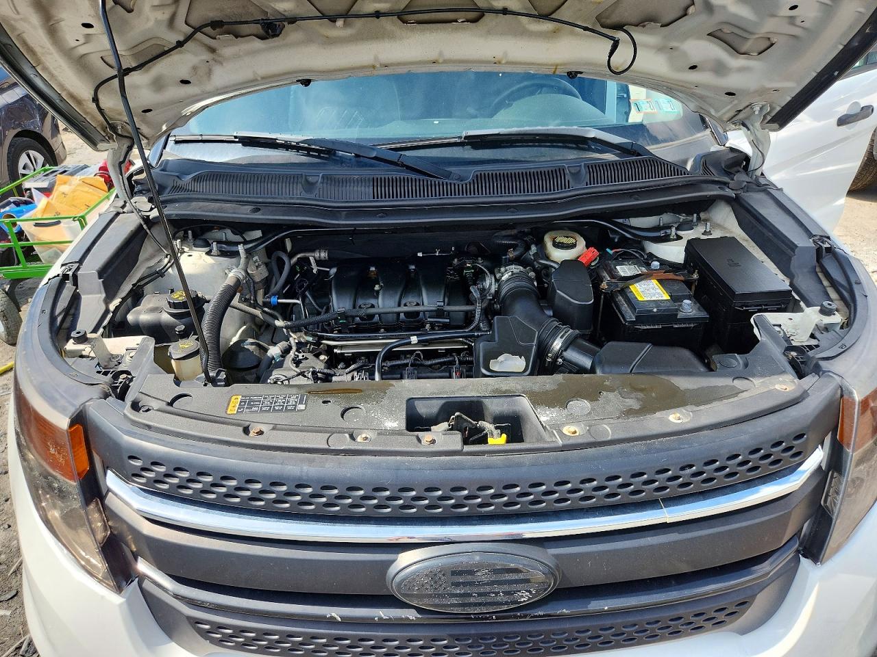 2013 Ford Explorer Police Interceptor Белый vin: 1FM5K8AR5DGA51482