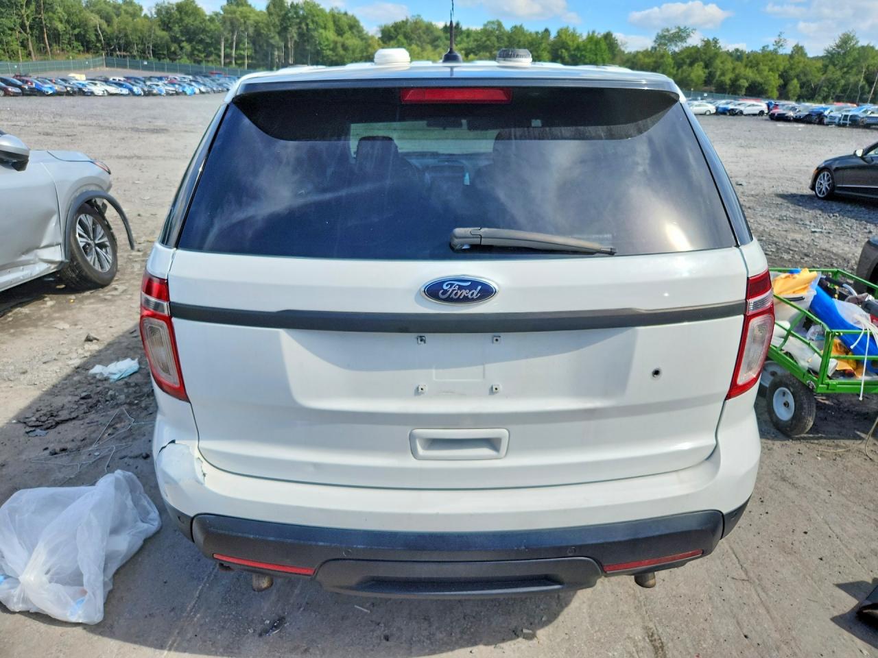 2013 Ford Explorer Police Interceptor Белый vin: 1FM5K8AR5DGA51482