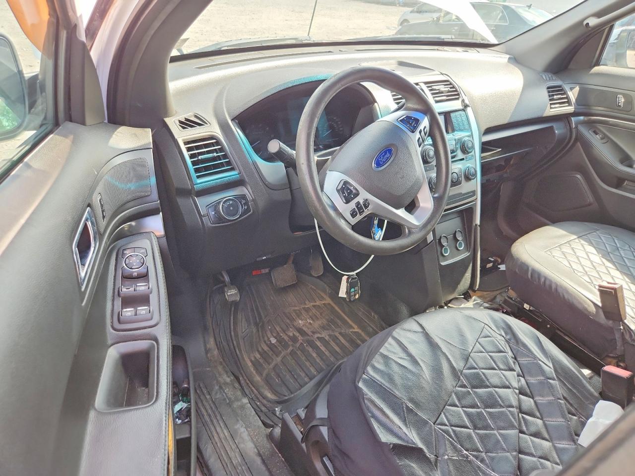 2013 Ford Explorer Police Interceptor Белый vin: 1FM5K8AR5DGA51482