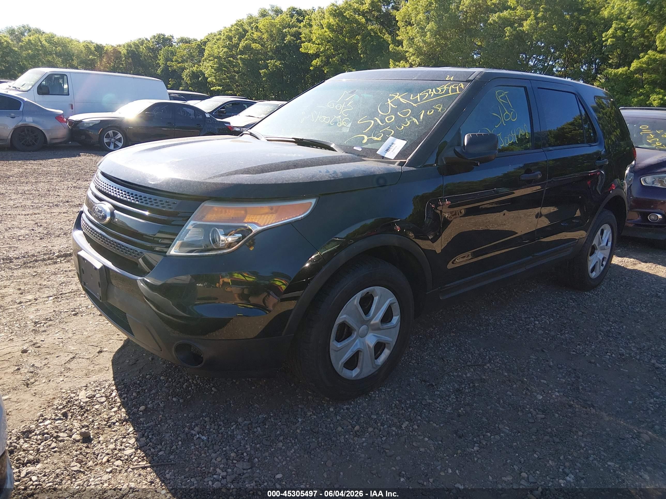 2014 Ford Utility Police Interceptor   Black vin: 1FM5K8AR5EGA33601