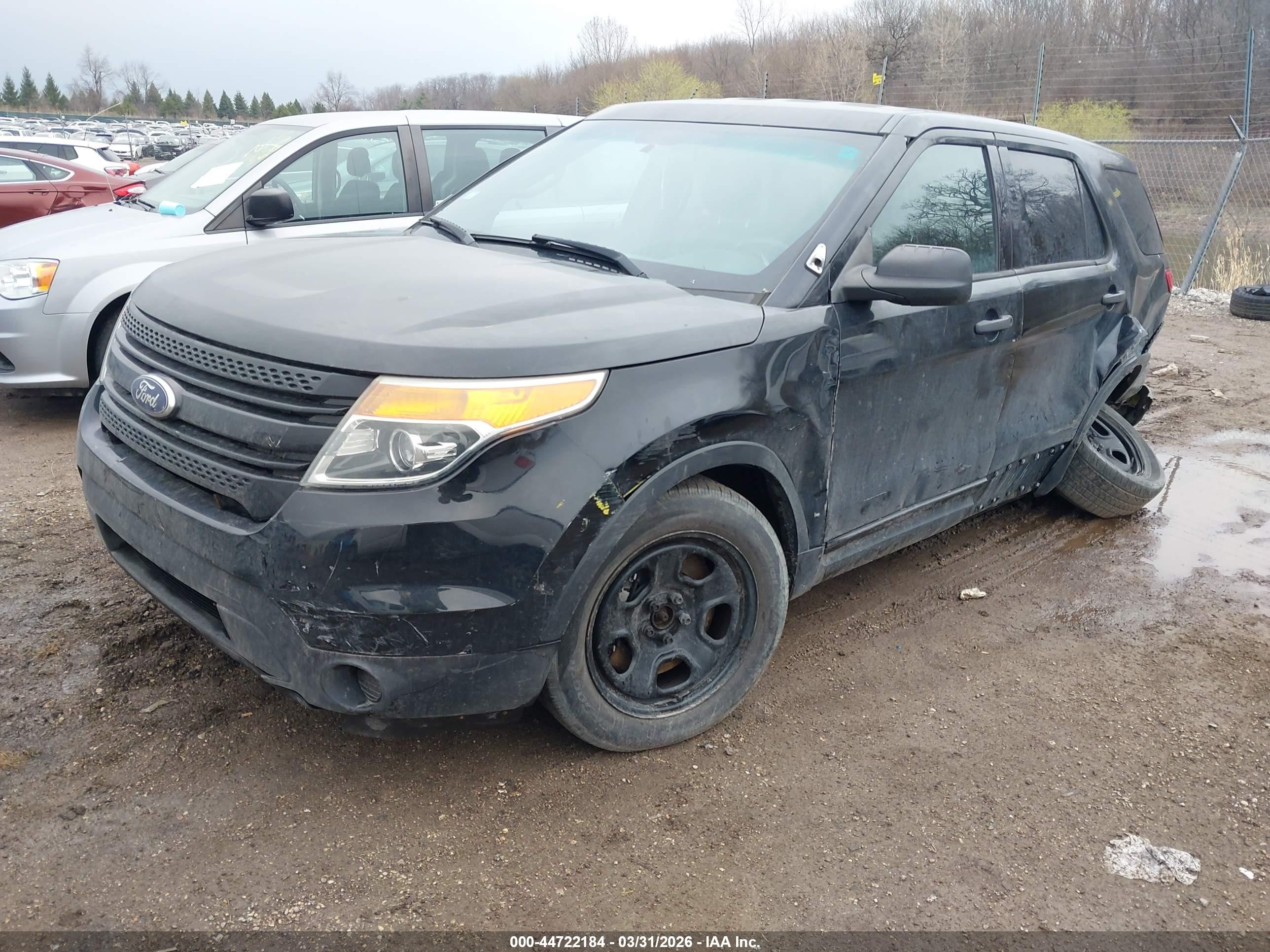 2014 Ford Utility Police Interceptor   Black vin: 1FM5K8AR5EGC26489