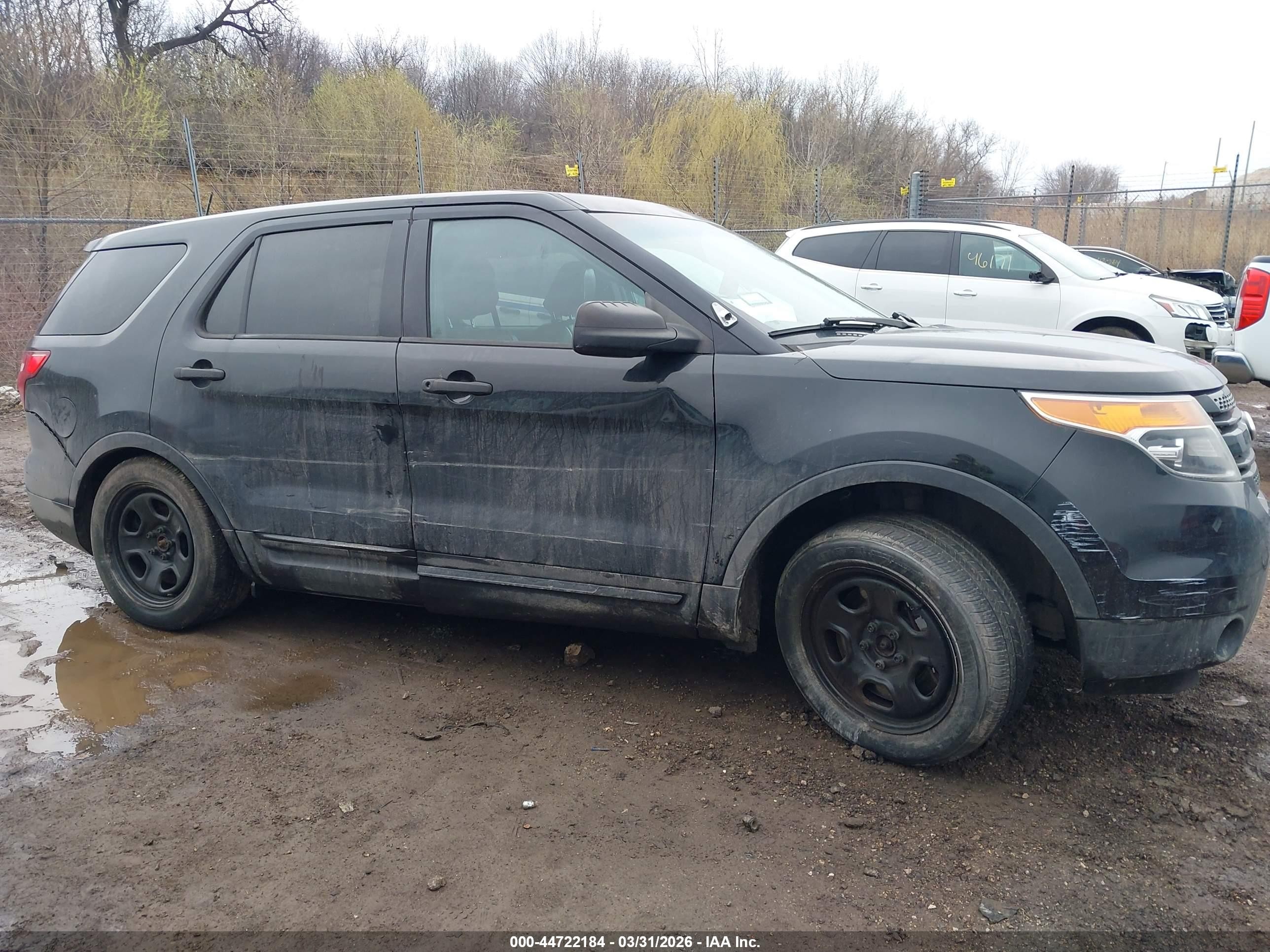 2014 Ford Utility Police Interceptor   Black vin: 1FM5K8AR5EGC26489