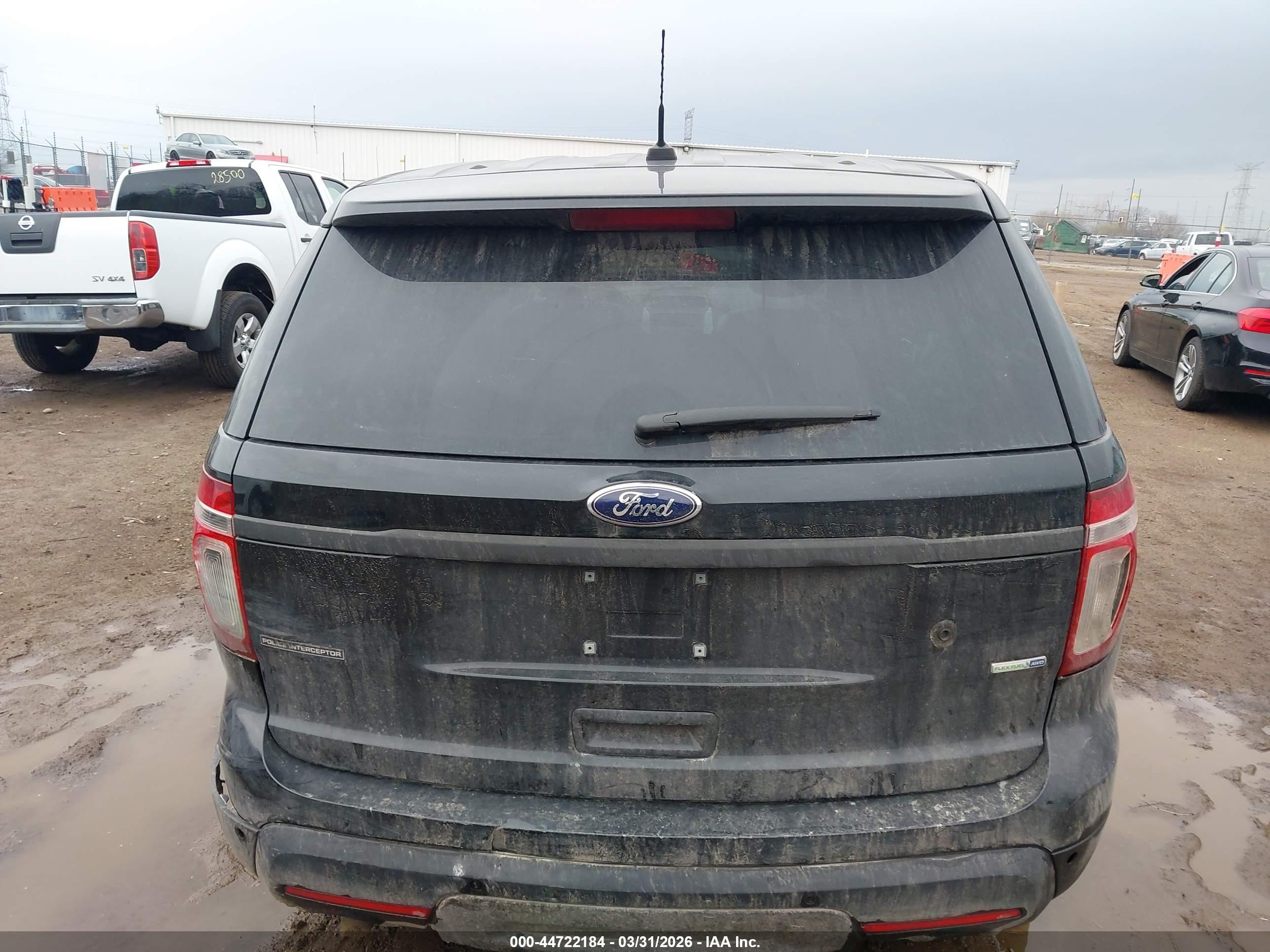 2014 Ford Utility Police Interceptor   Black vin: 1FM5K8AR5EGC26489