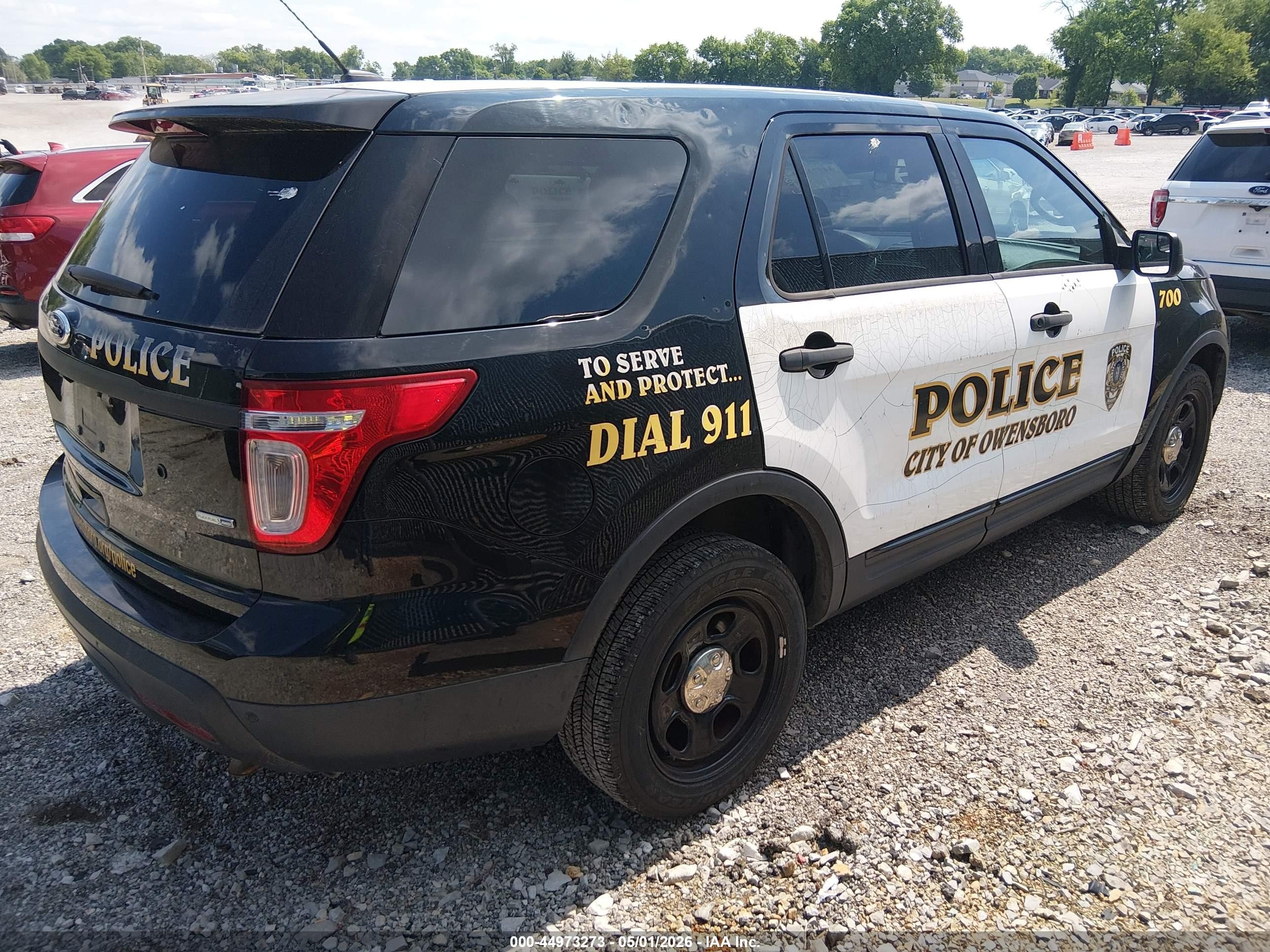 2015 Ford Utility Police Interceptor   Black vin: 1FM5K8AR5FGB03552