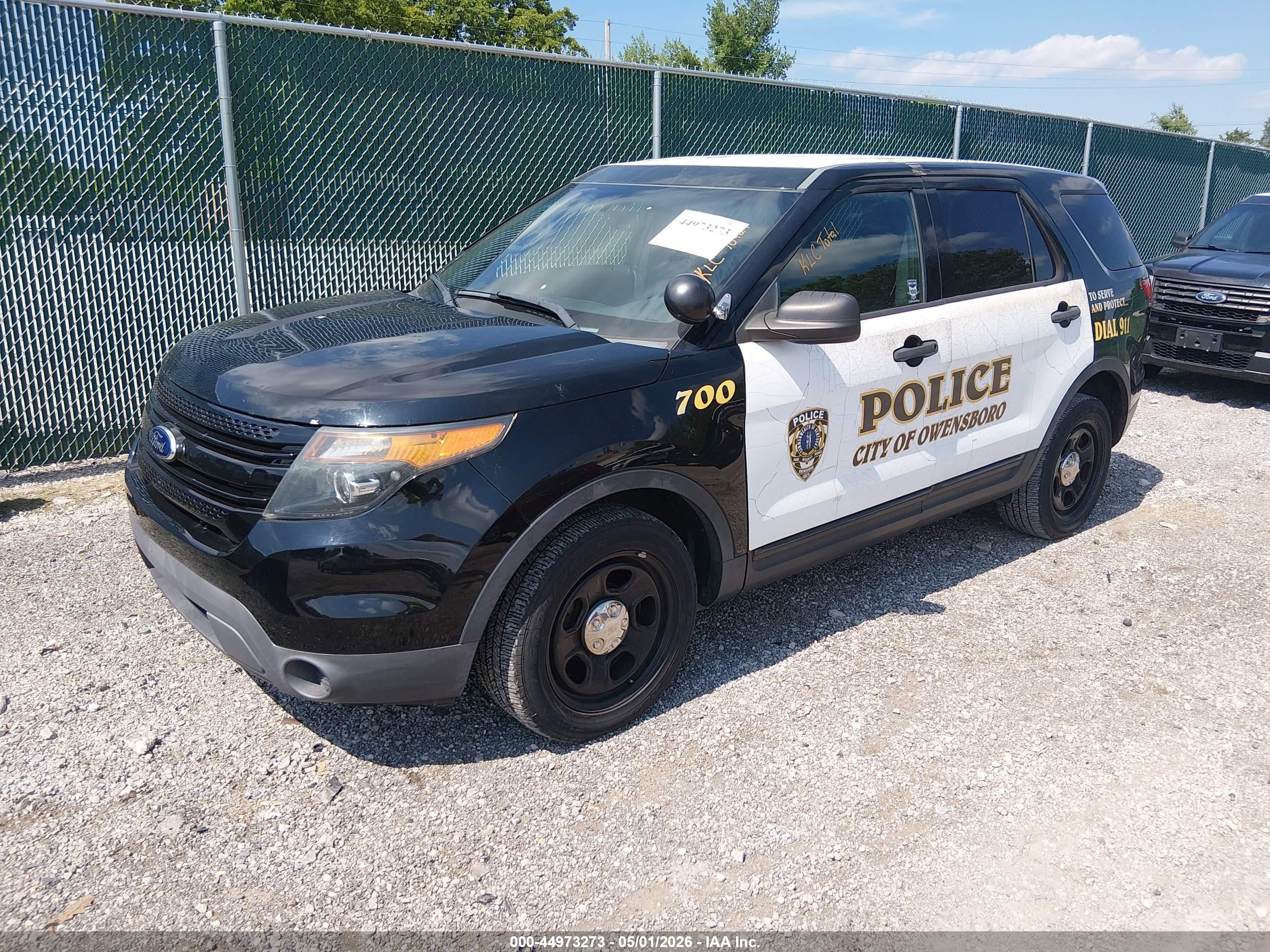 2015 Ford Utility Police Interceptor   Black vin: 1FM5K8AR5FGB03552