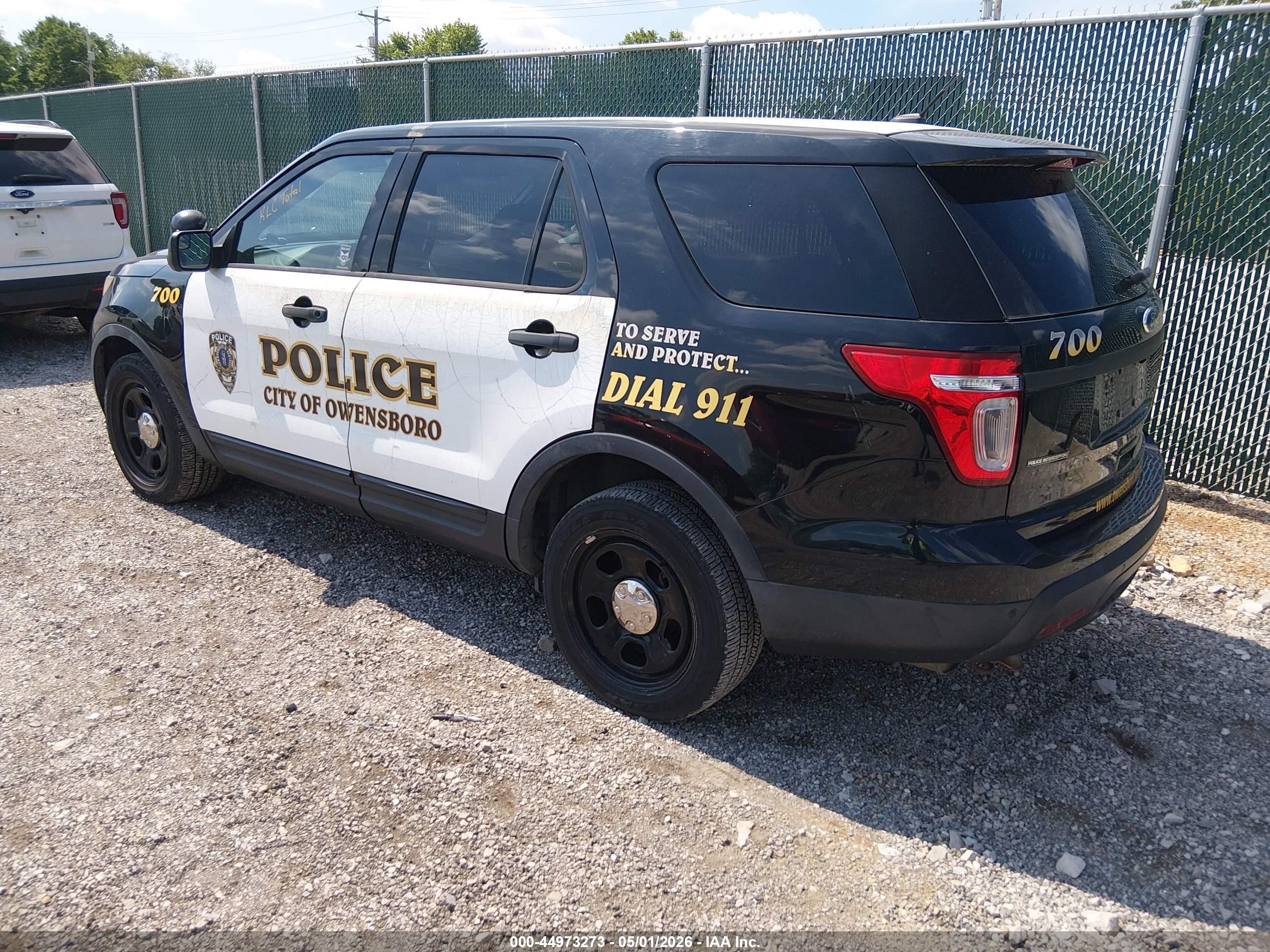 2015 Ford Utility Police Interceptor   Black vin: 1FM5K8AR5FGB03552