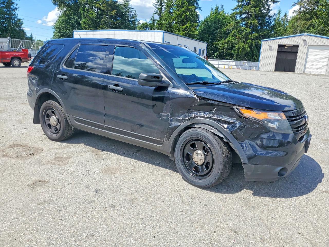 2015 Ford Explorer Police Interceptor Black vin: 1FM5K8AR5FGC67822