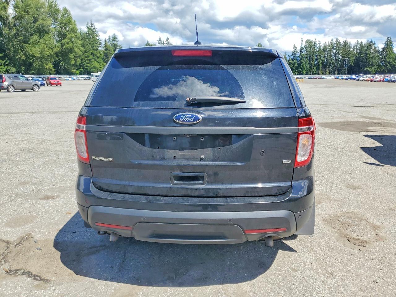 2015 Ford Explorer Police Interceptor Black vin: 1FM5K8AR5FGC67822