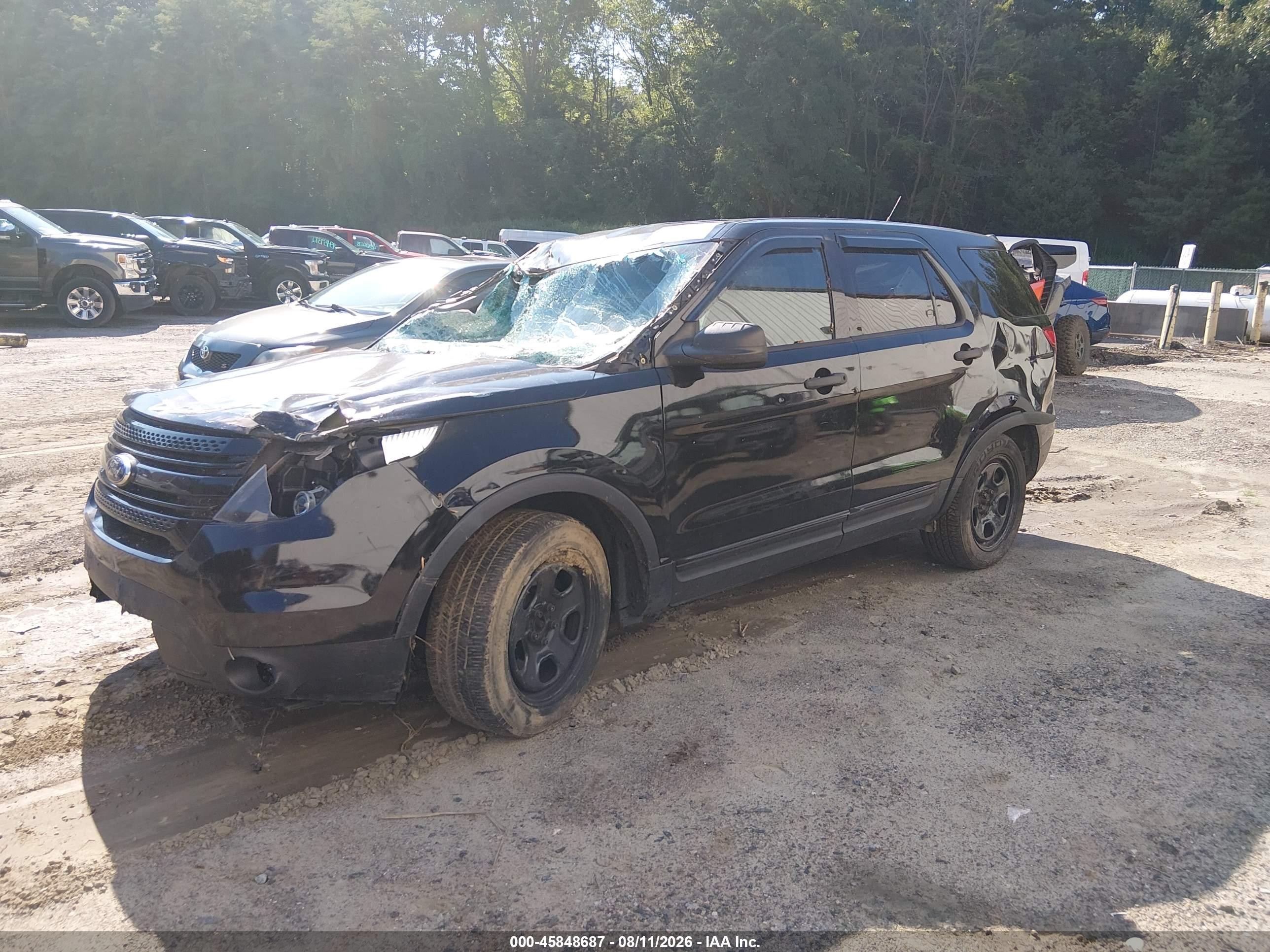 2013 Ford Utility Police Interceptor   Black vin: 1FM5K8AR6DGC35863