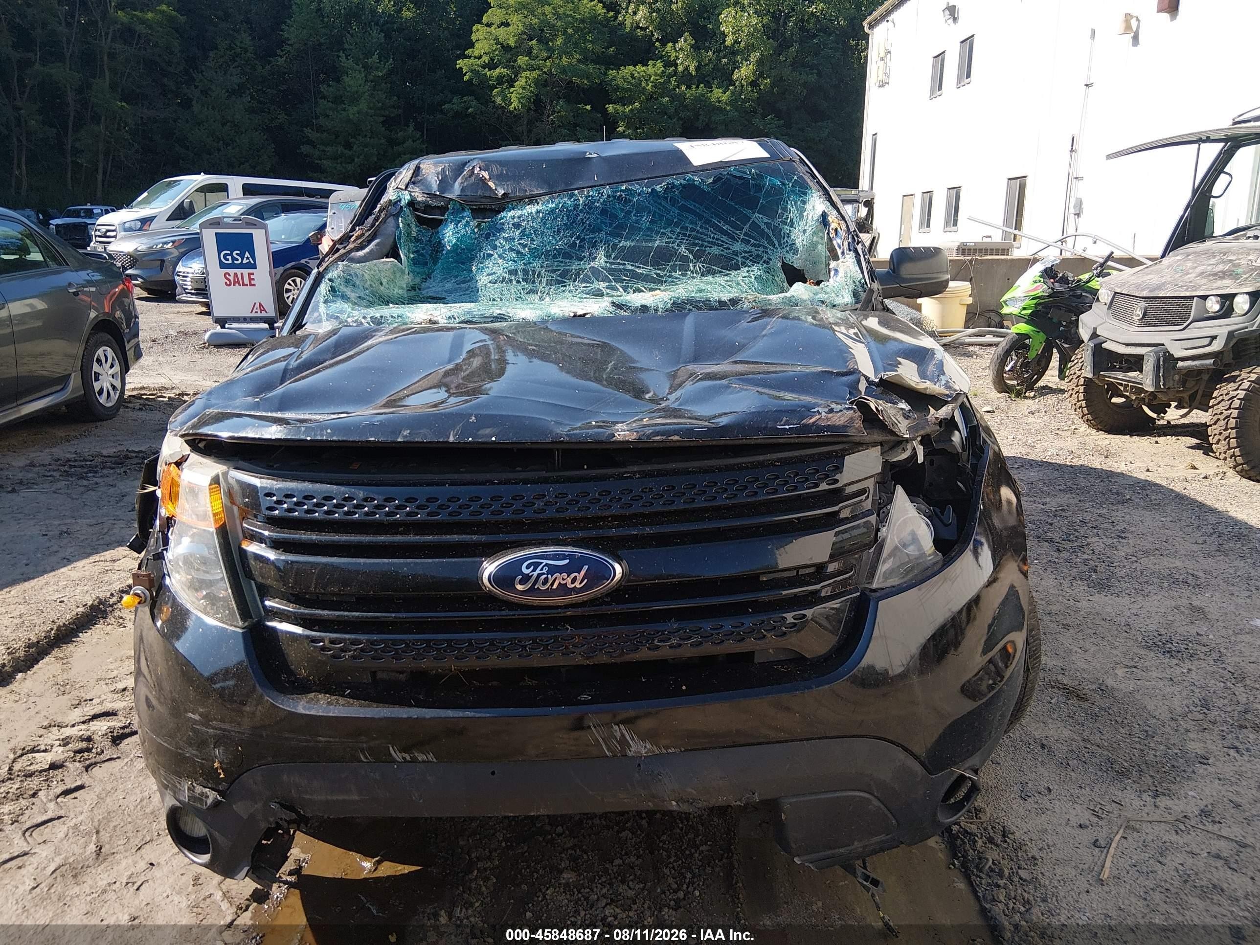2013 Ford Utility Police Interceptor   Black vin: 1FM5K8AR6DGC35863