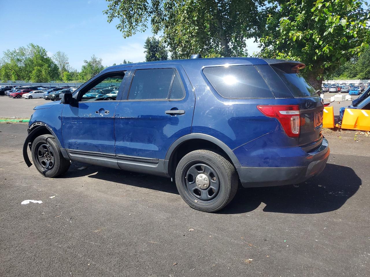 2014 Ford Explorer Police Interceptor Синий vin: 1FM5K8AR6EGC50025