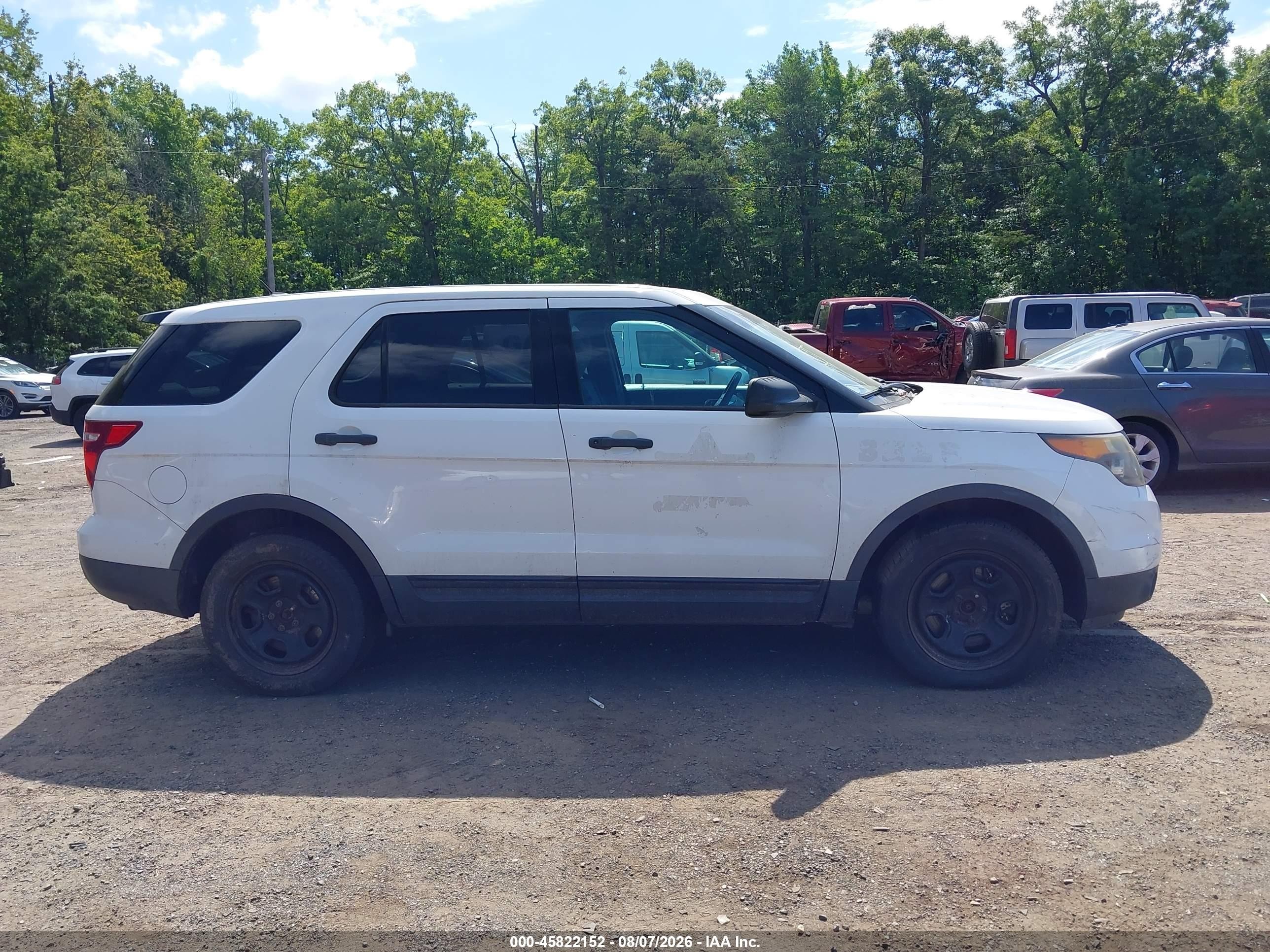 2015 Ford Utility Police Interceptor   White vin: 1FM5K8AR6FGA09938