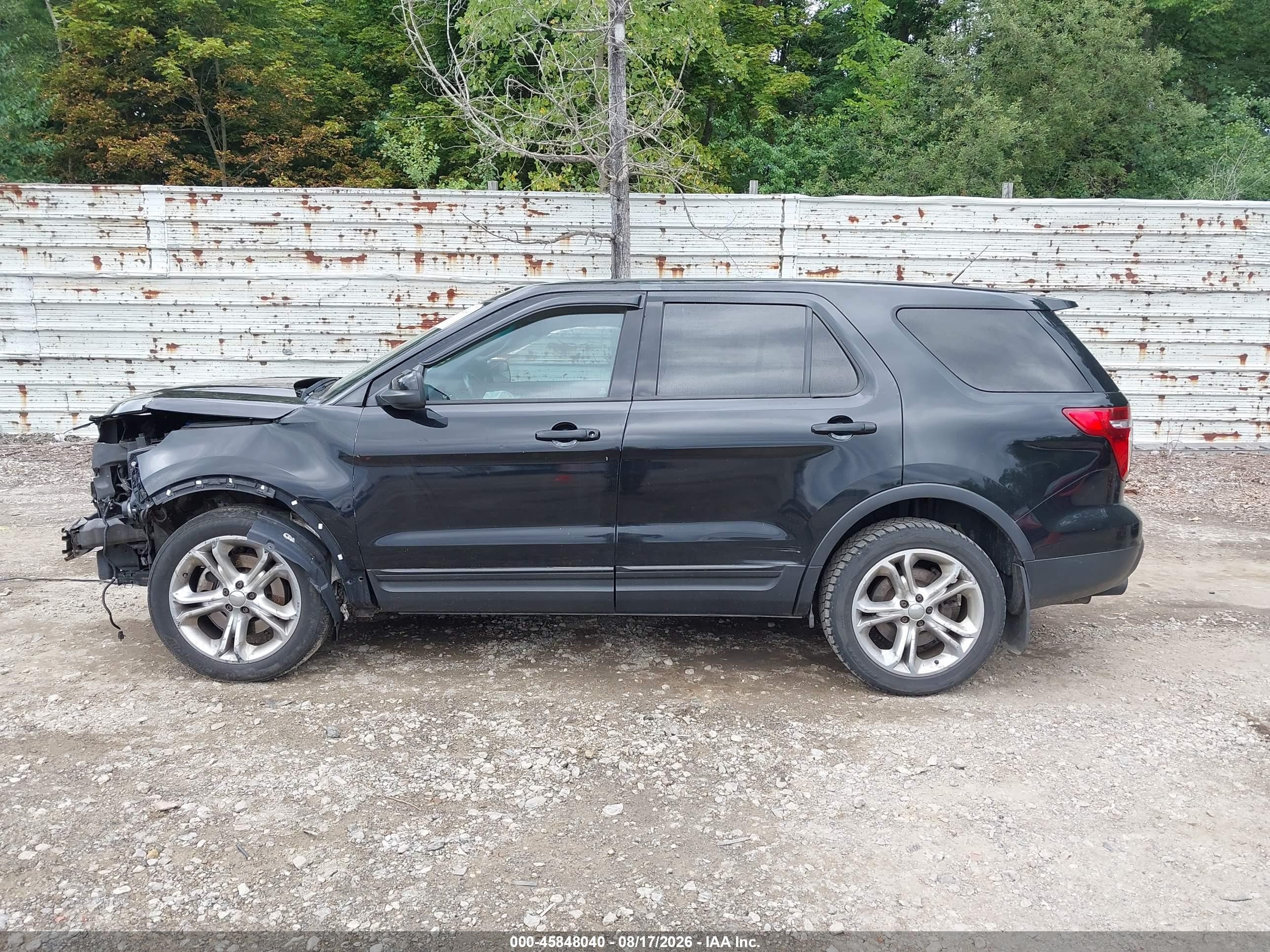 2015 Ford Utility Police Interceptor   Черный vin: 1FM5K8AR6FGB61833
