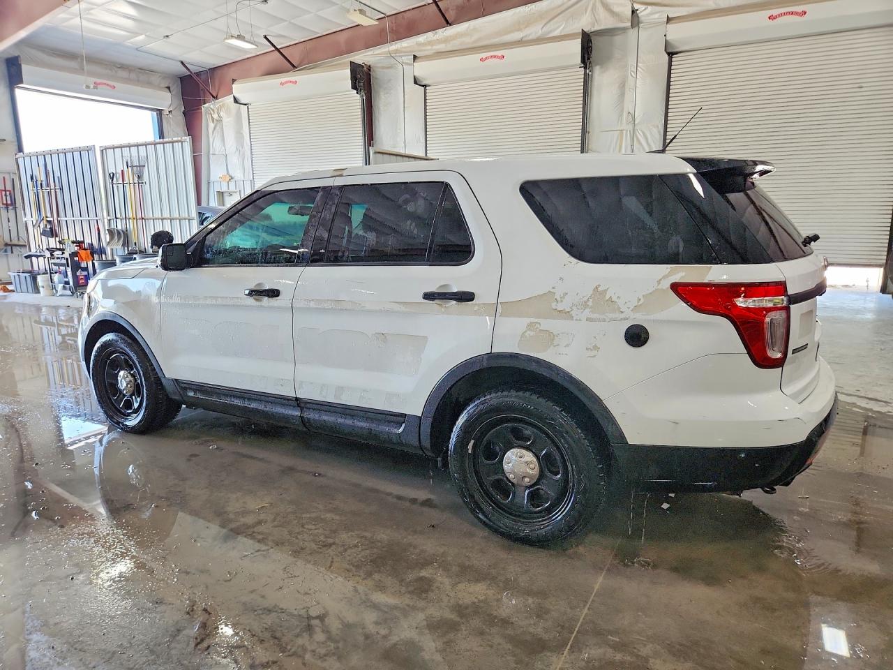 2015 Ford Explorer Police Interceptor White vin: 1FM5K8AR6FGC41634